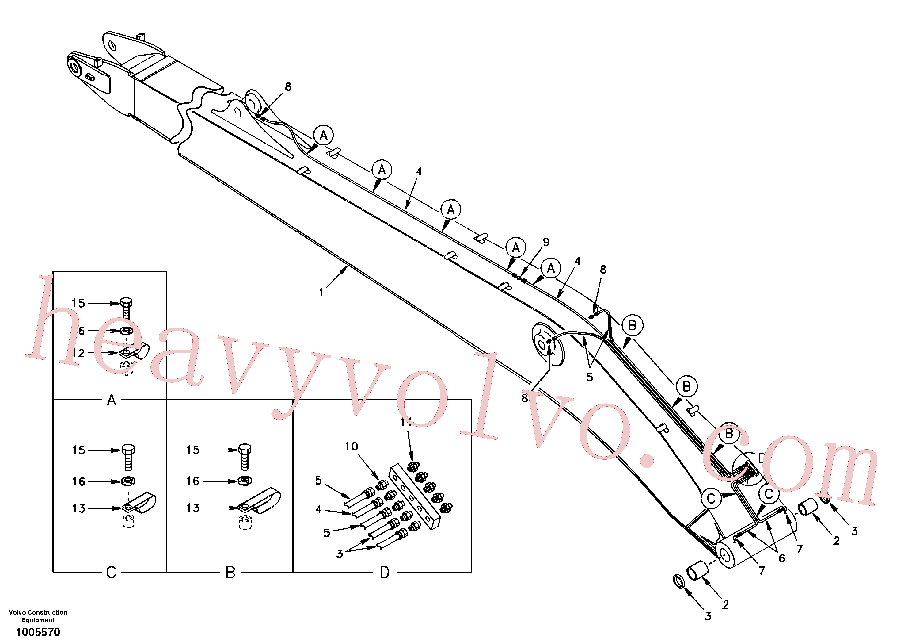 SA1173-00331 Bushing for Volvo Excavator spare