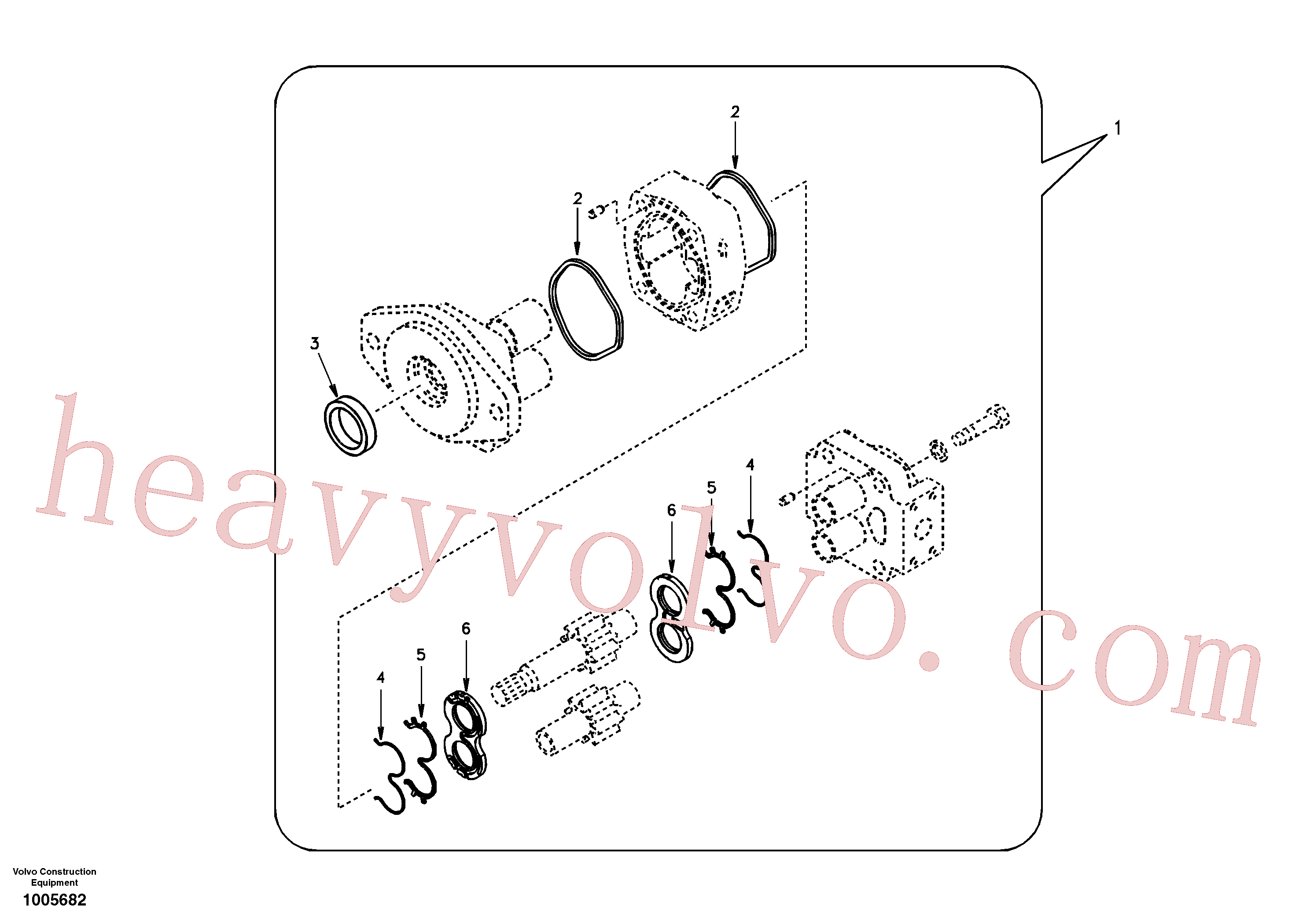 SA7210-01230 Gear Pump for Volvo Excavator spare