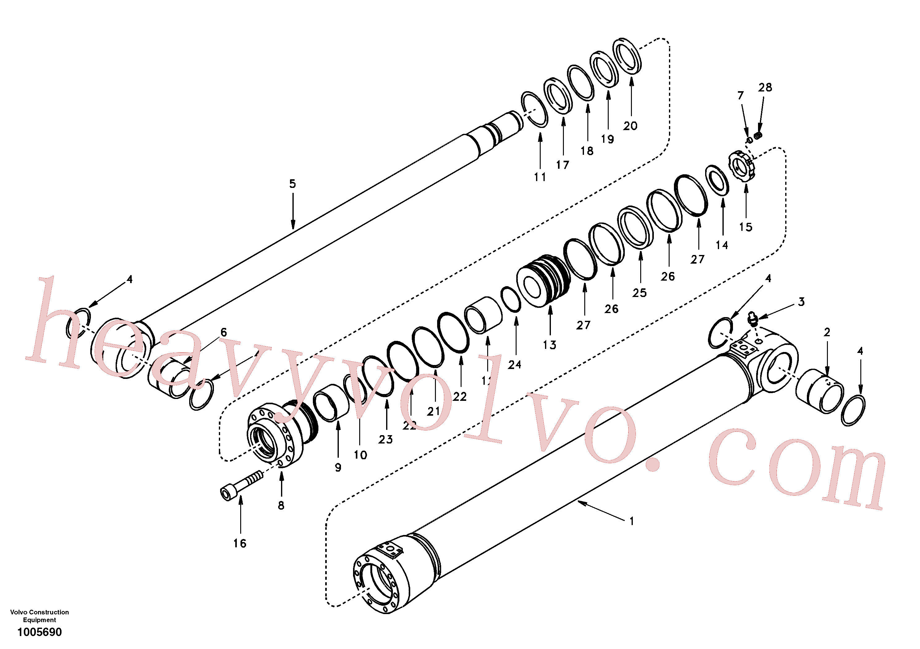 Volvo Assembly SA9566-11150 Back-up ring for sale