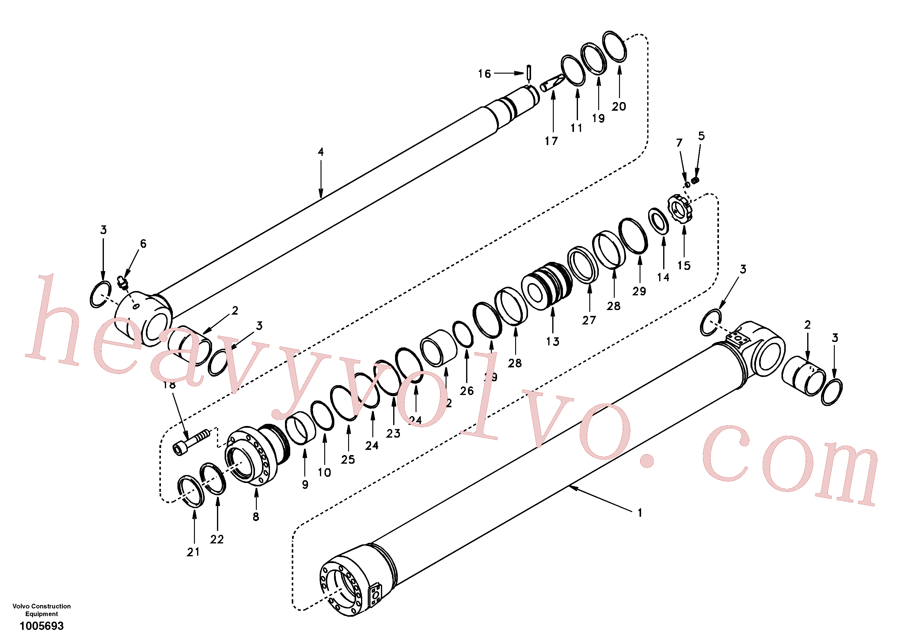 SA14503386 Bar for Volvo Excavator Parts