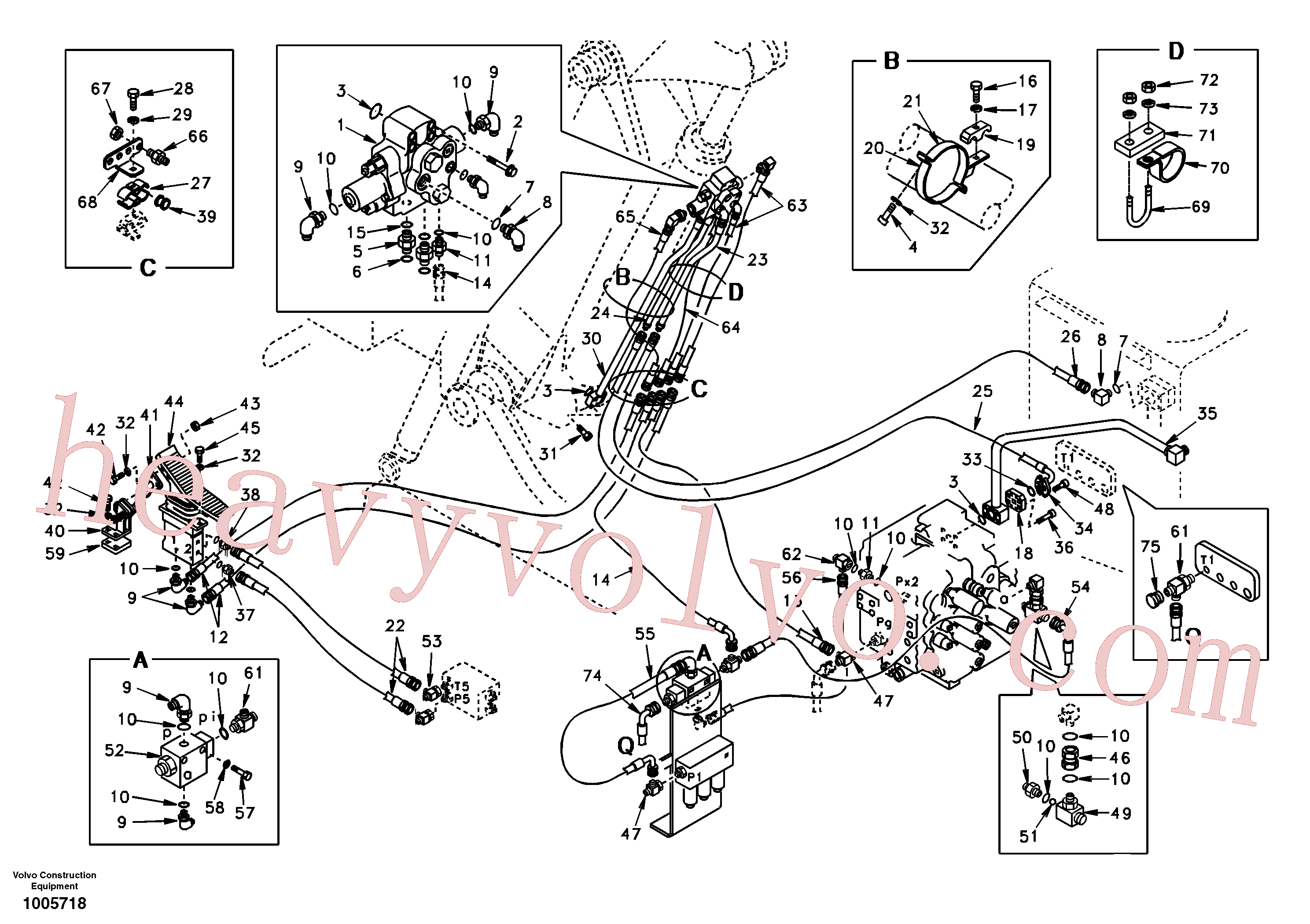 Volvo excavator part SA9016-11004 Bolt for sale