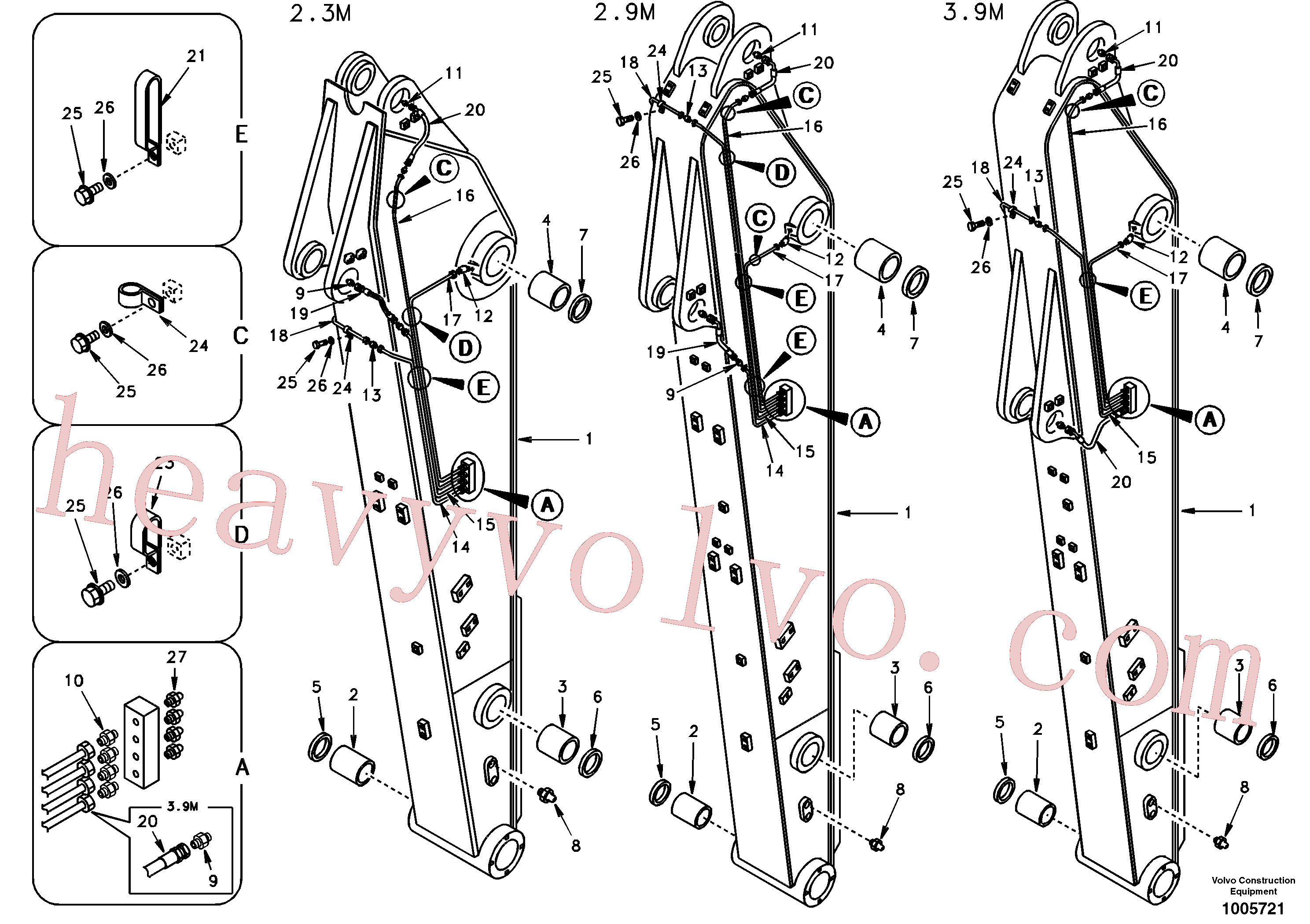 Volvo SA1172-07600 Pipe aftermarket part for sale