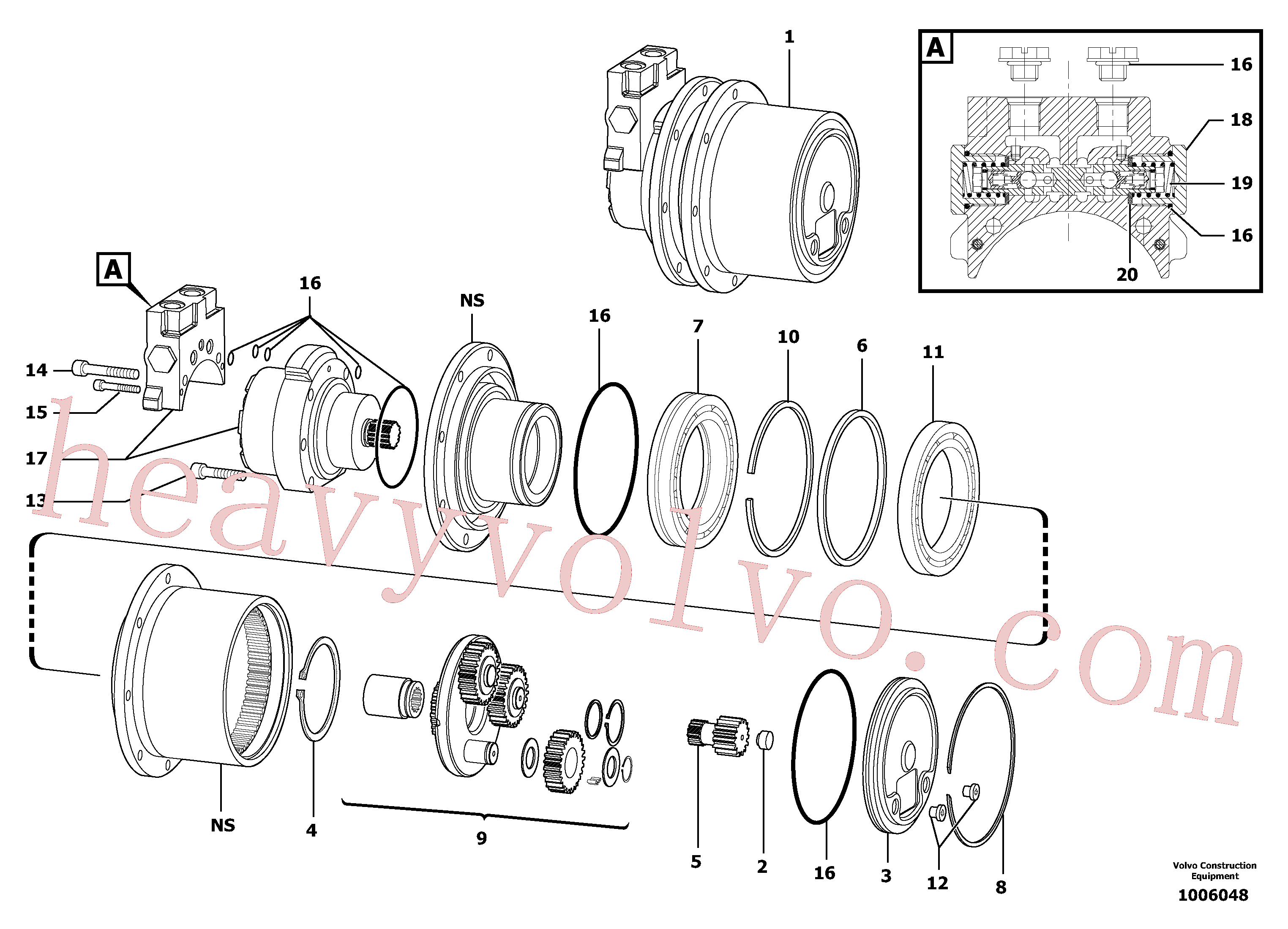 Volvo Assembly VOE11711088 Snap ring for sale