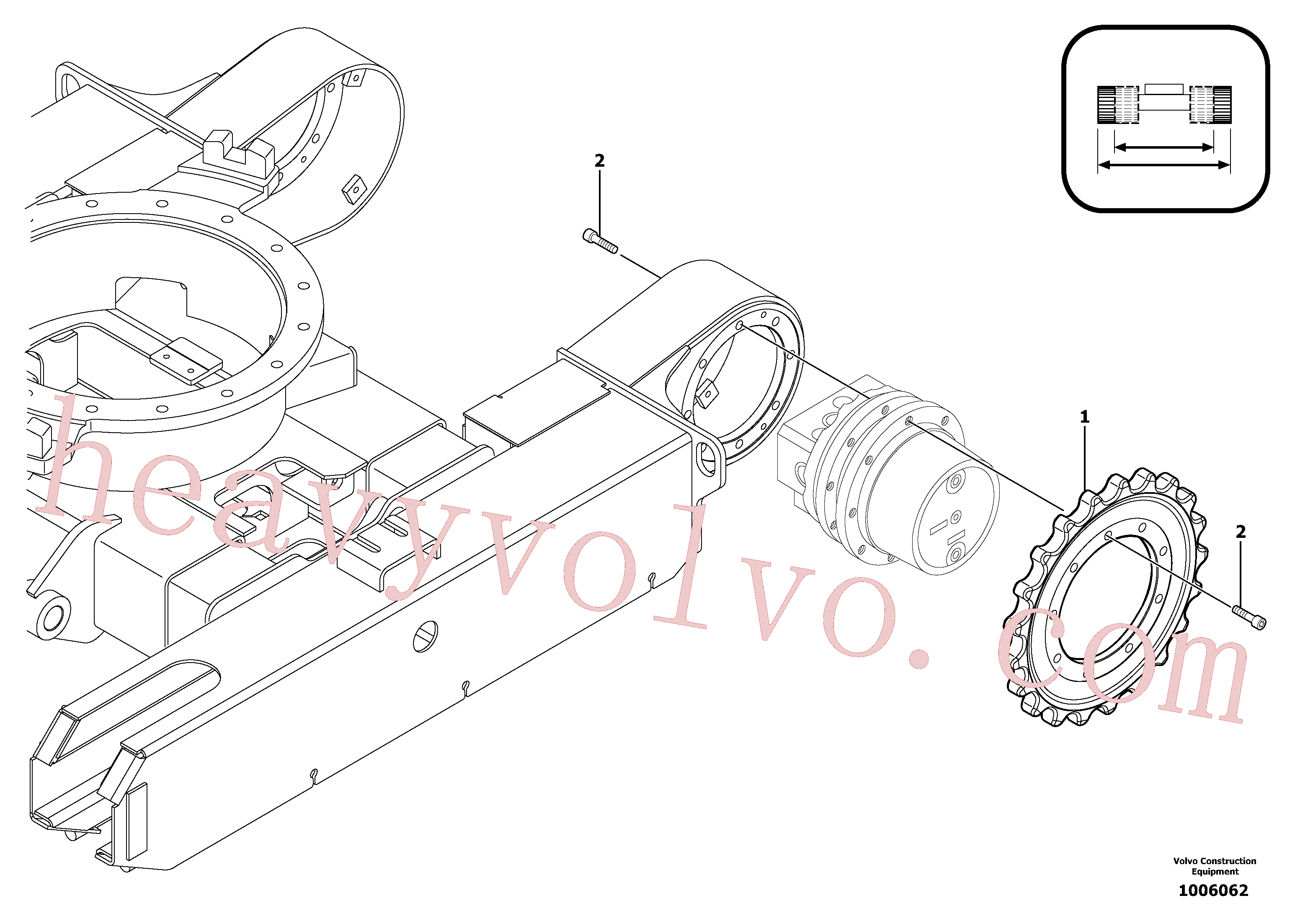 VOE11806465 Sprocket wheel for Volvo Excavator Parts