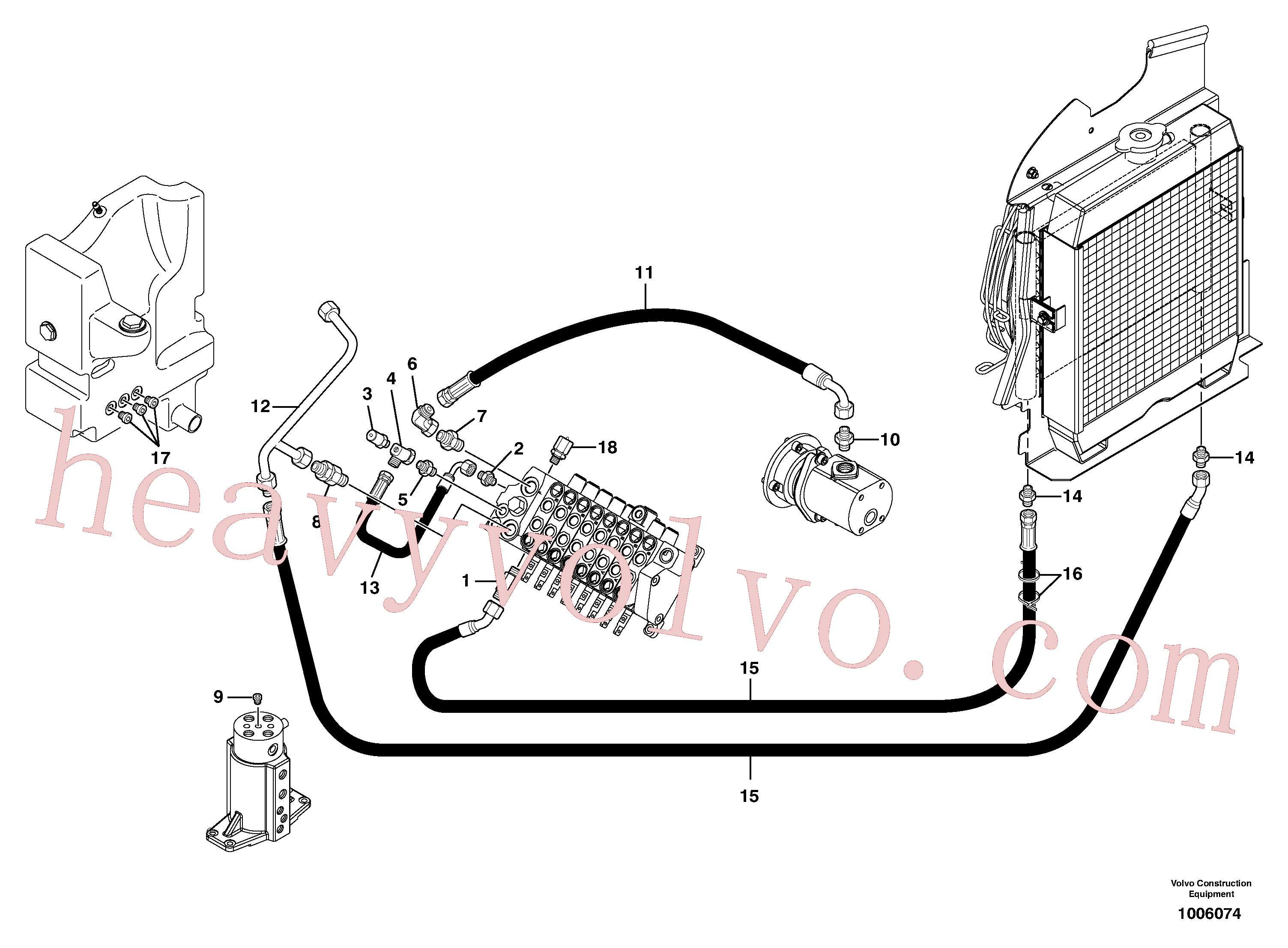 Wholesale VOE11800108 Oil pipe for Volvo Excavator