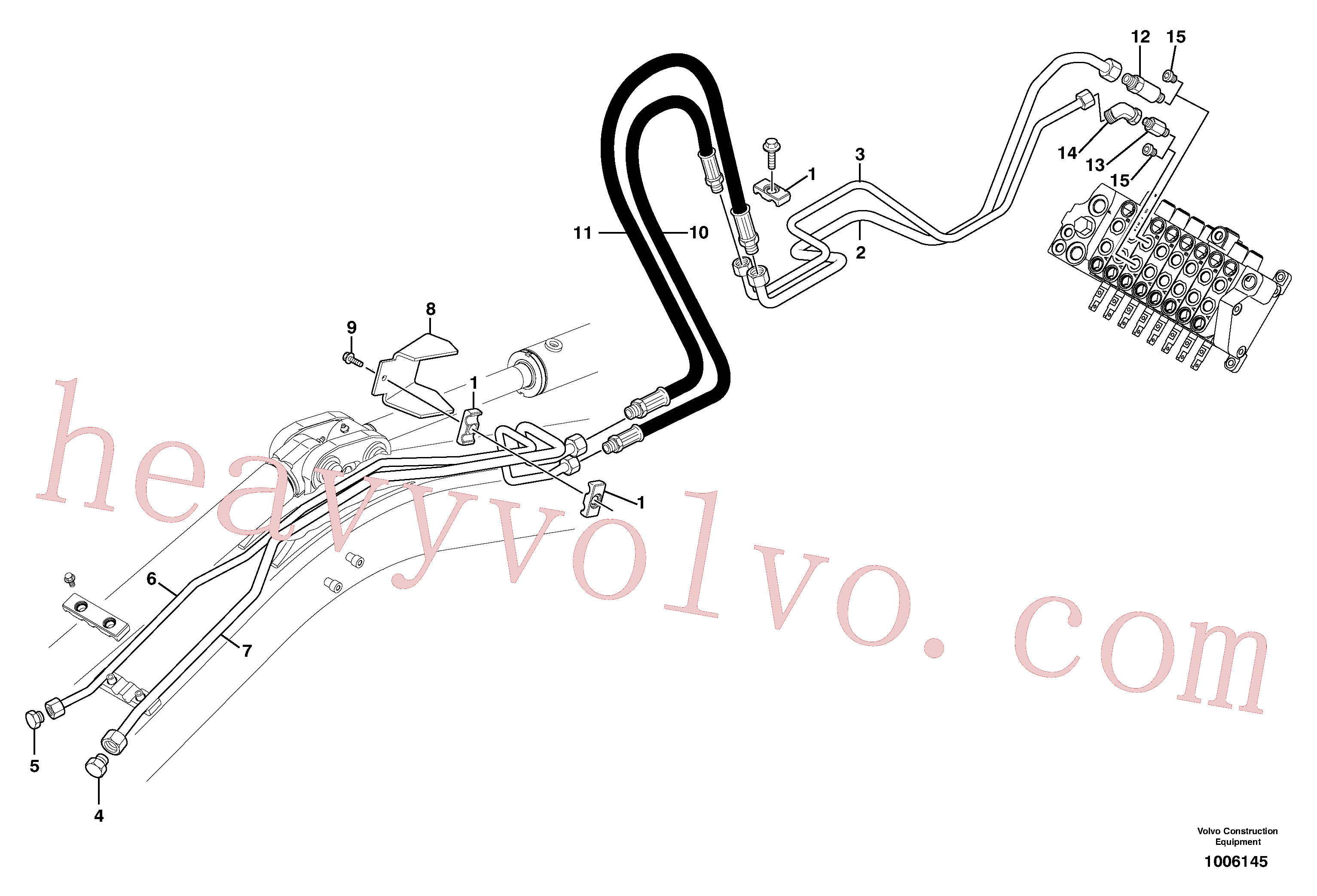 VOE11806326 for Volvo Hydraulic circuit ( accessories )(1006145 assembly)