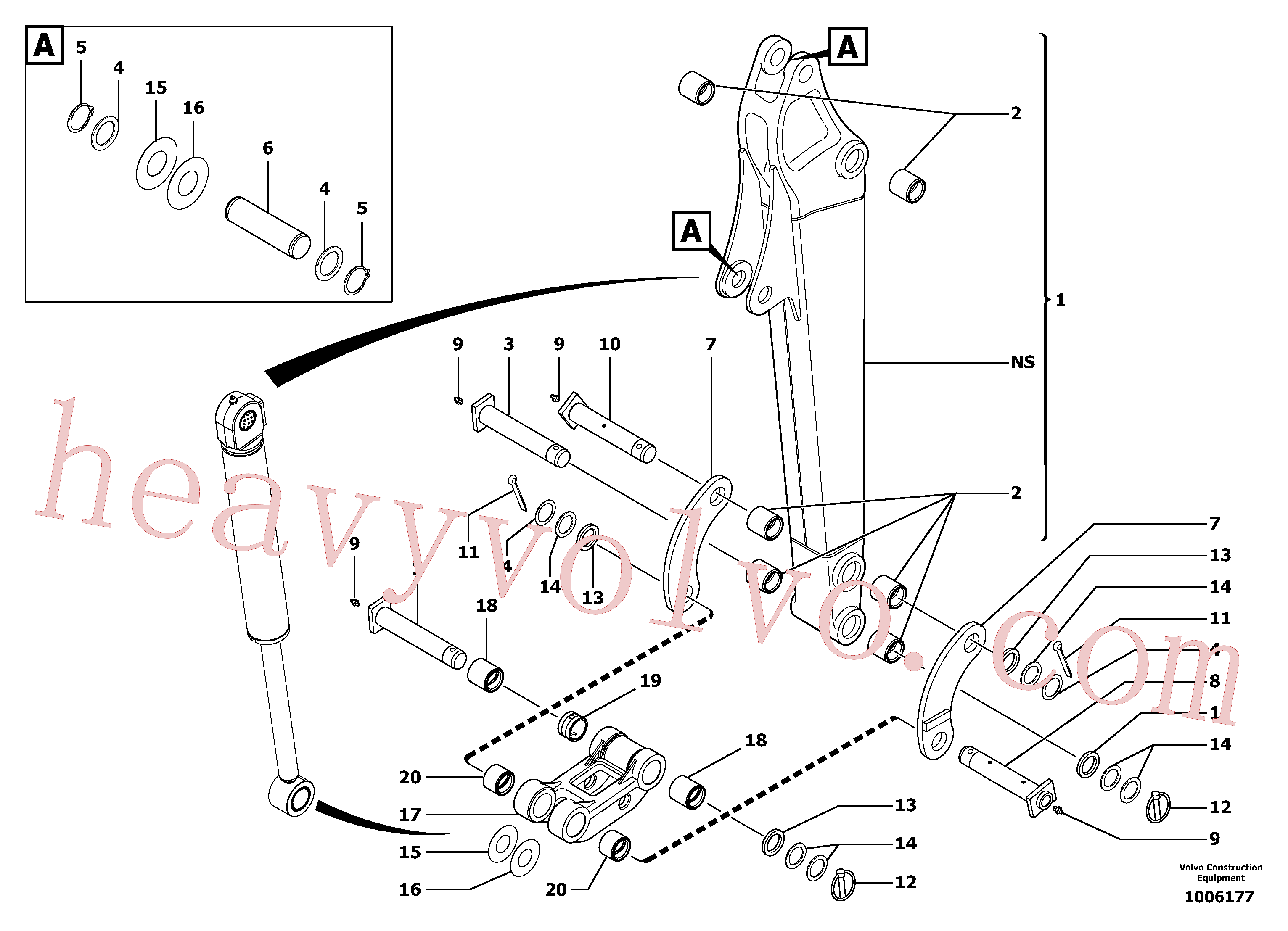 Volvo VOE11805702 Spacer aftermarket part for sale