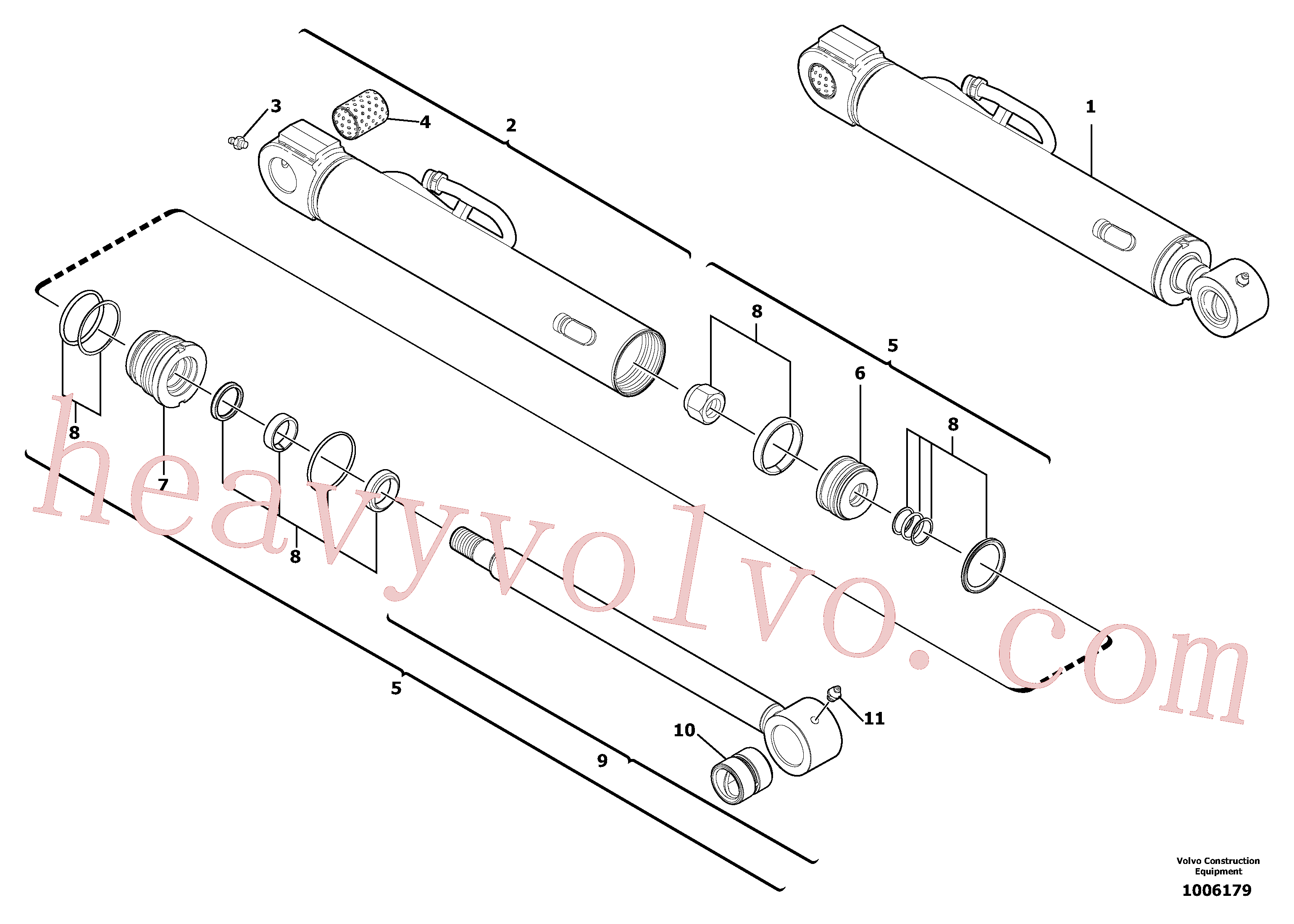 China Made VOE11710978 Rod parts for Volvo Excavator