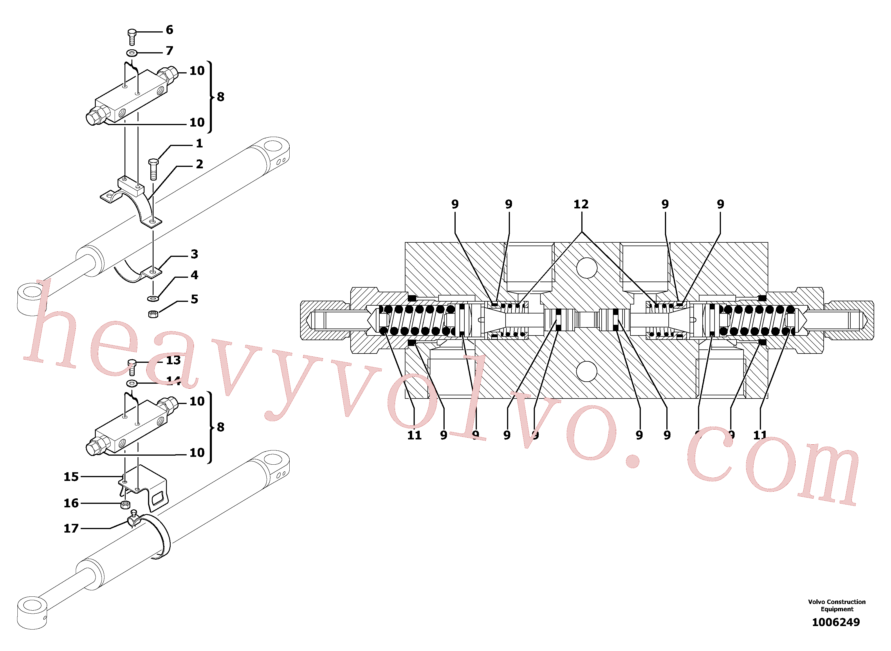PJ7417419 Sealing kit for Volvo Excavator Parts