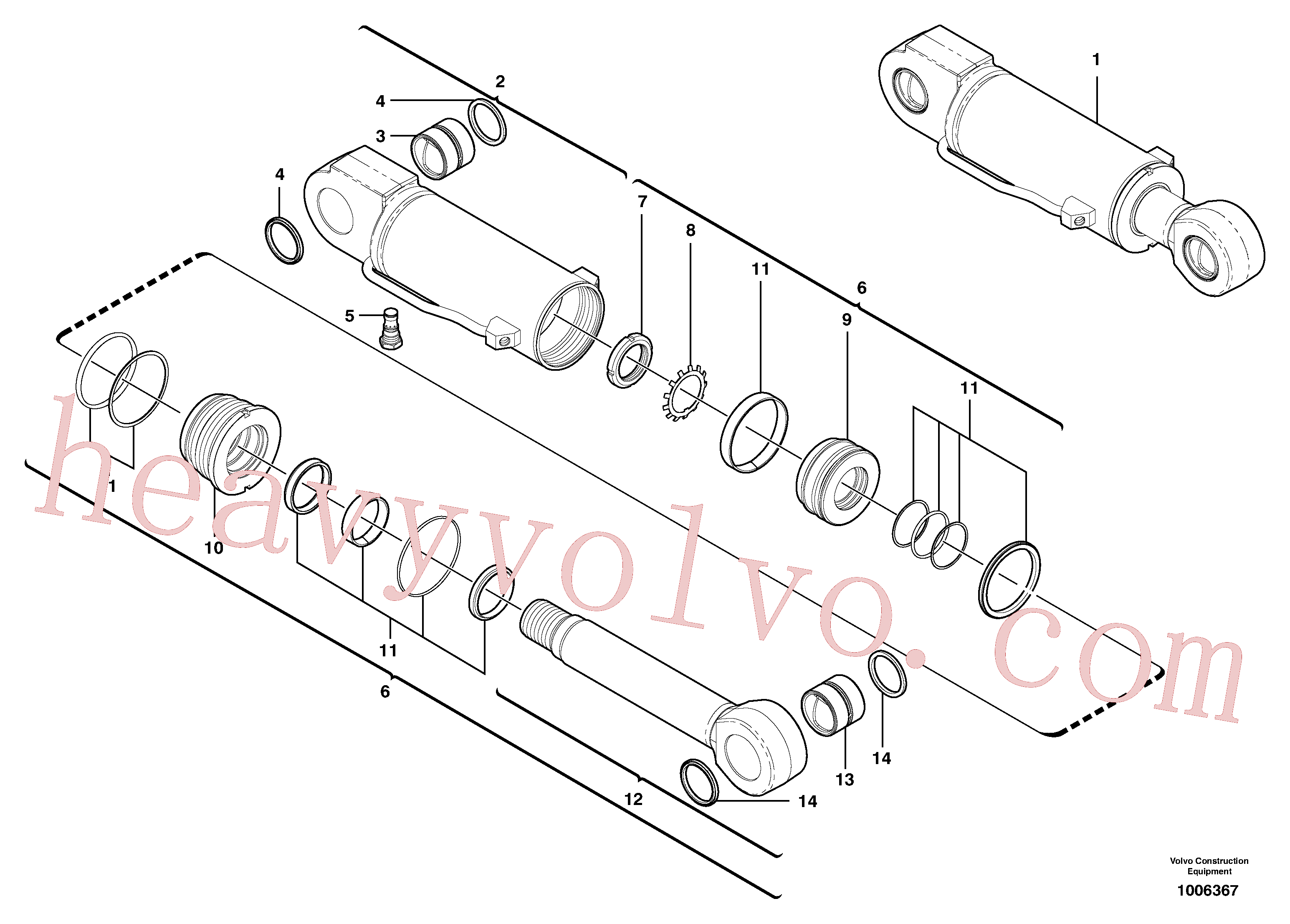 VOE11710569 Tube for Volvo Excavator spare