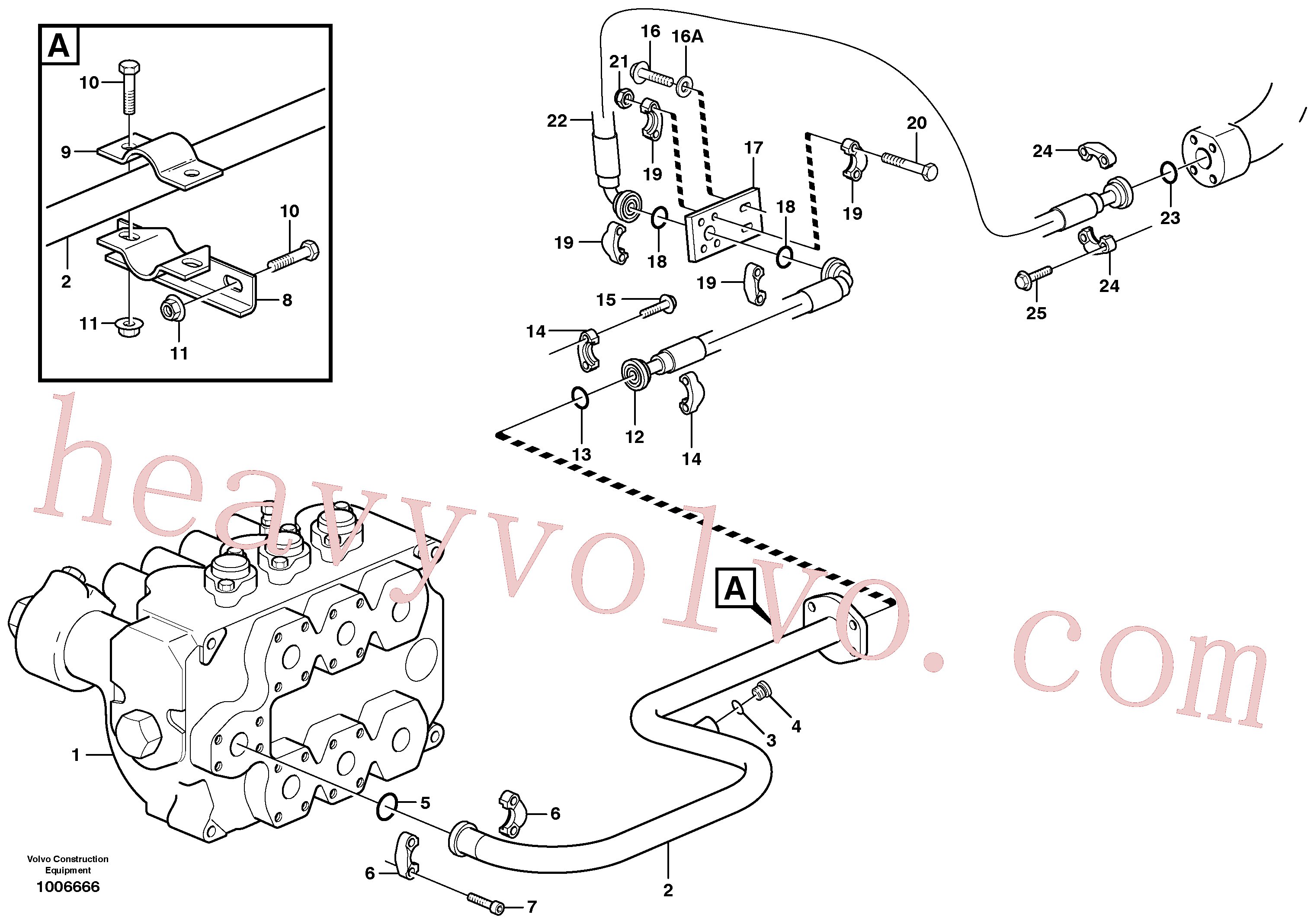 VOE966356 Flange screw for Volvo Excavator Parts