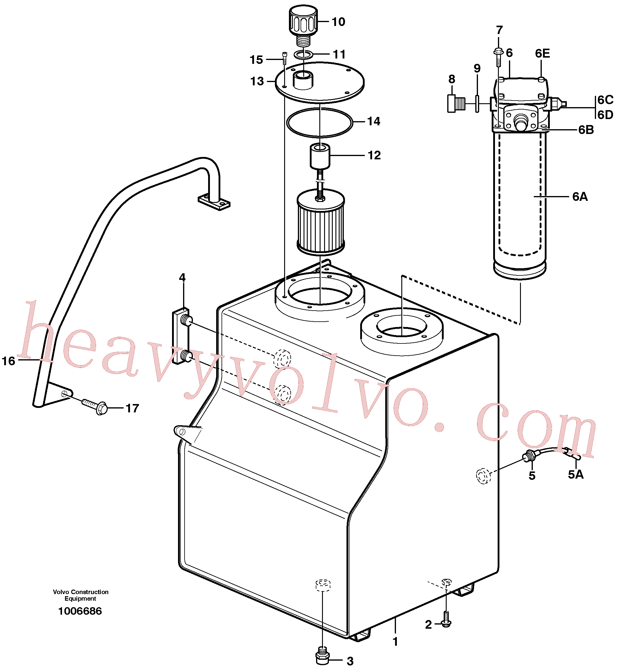 VOE966356 Flange screw for Volvo Excavator Parts