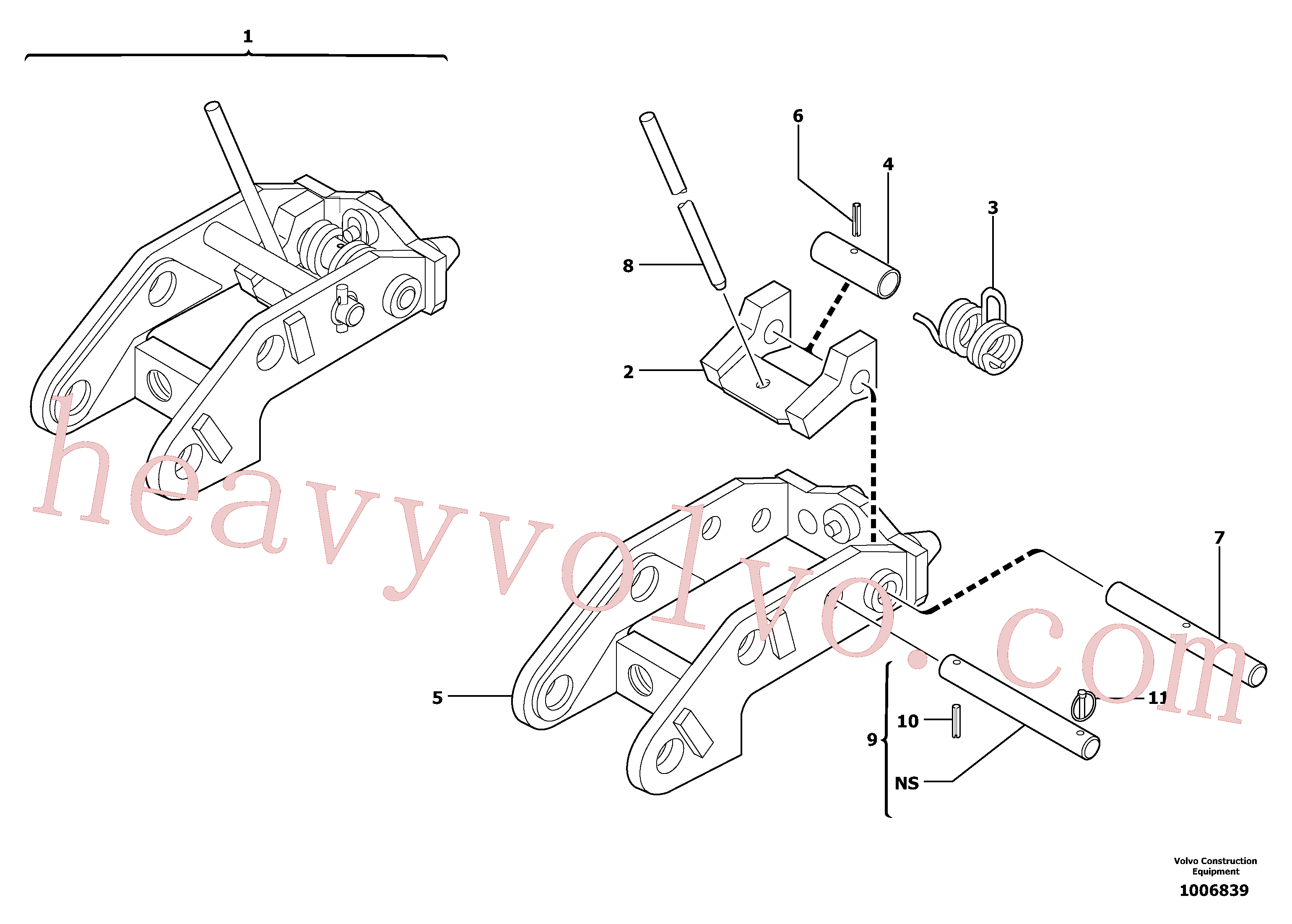 VOE11806161 Pin for Volvo Excavator spare