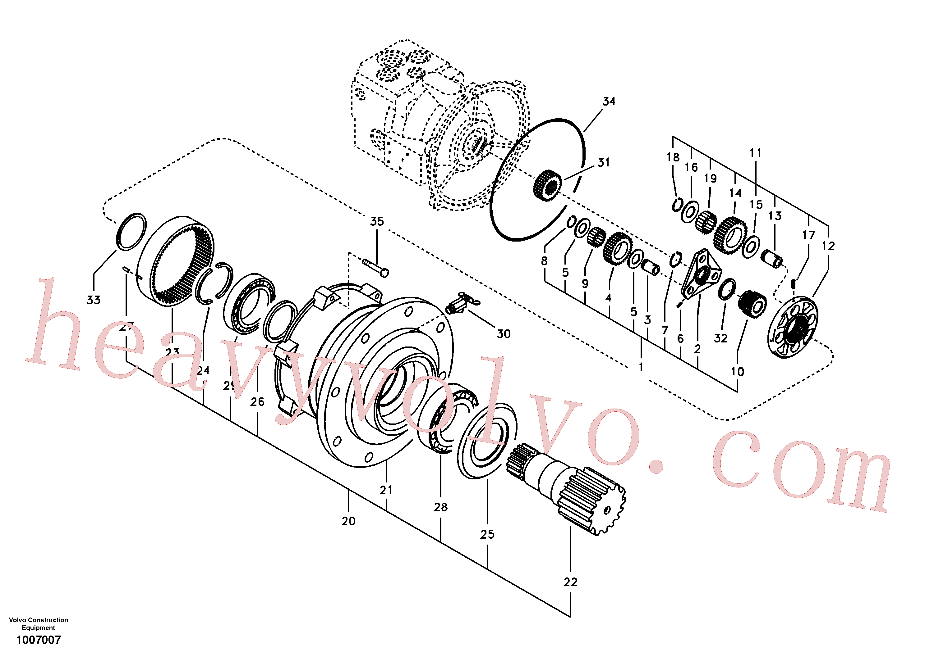 SA8230-32040 Screw for Volvo Excavator spare