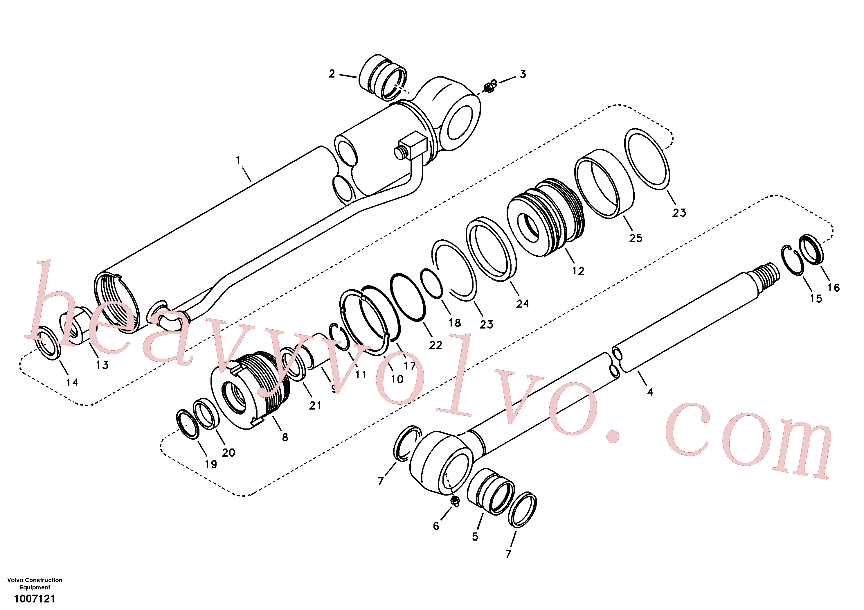 VOE14590908 Bucket cylinder for Volvo Excavator spare