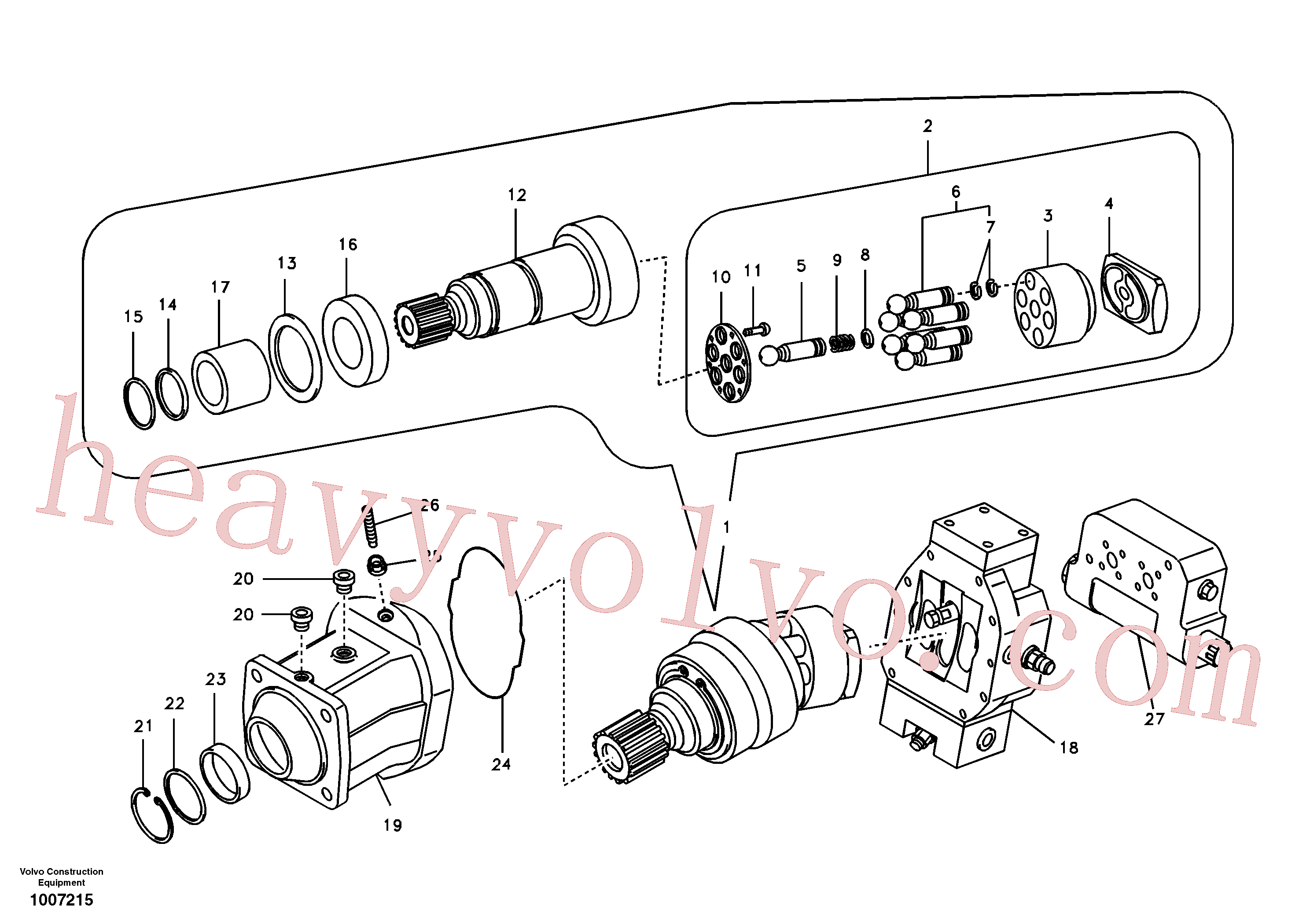 VOE11702171 Stud for Volvo Excavator spare
