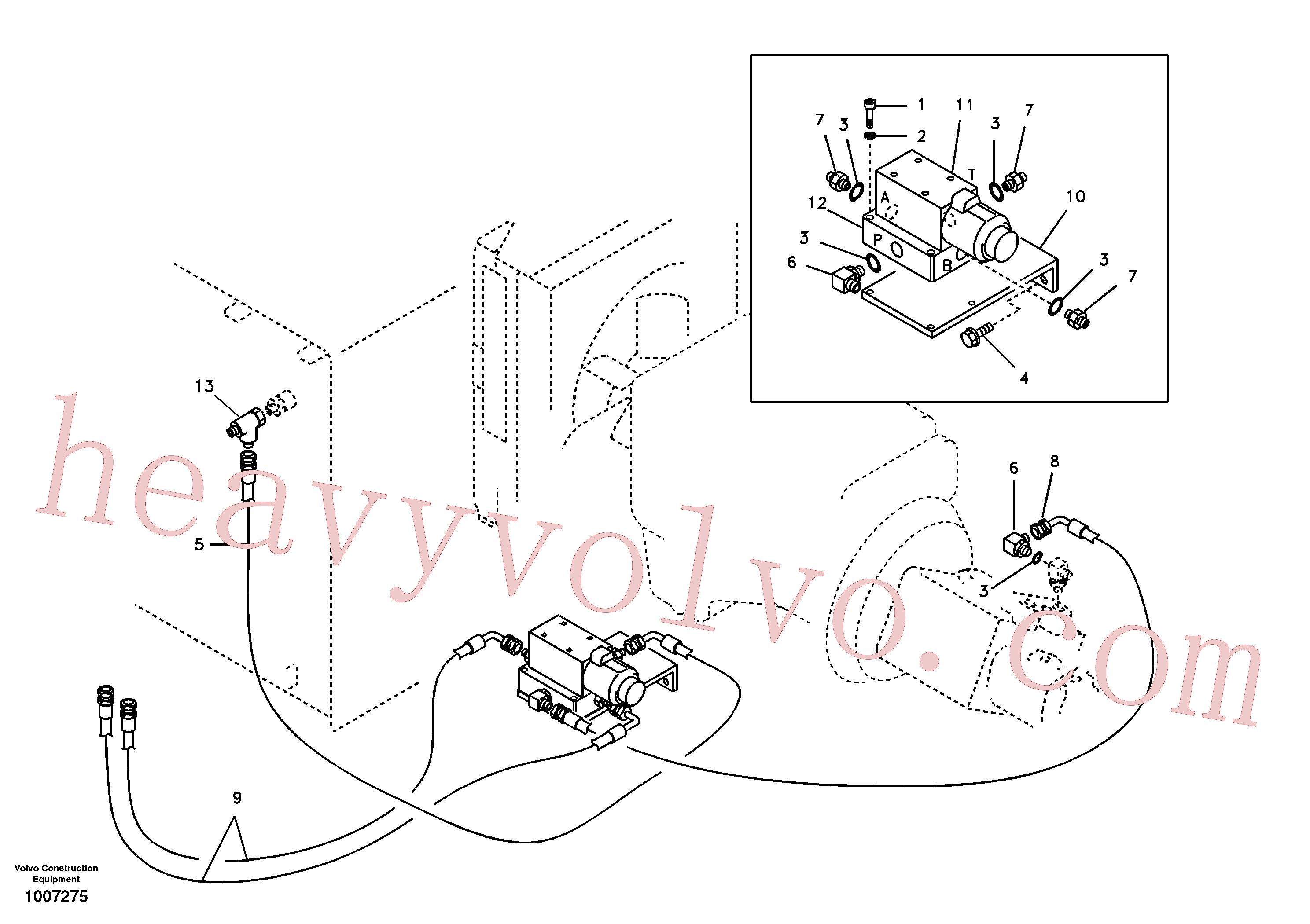 Volvo Assembly SA9451-02735 Hose assembly for sale