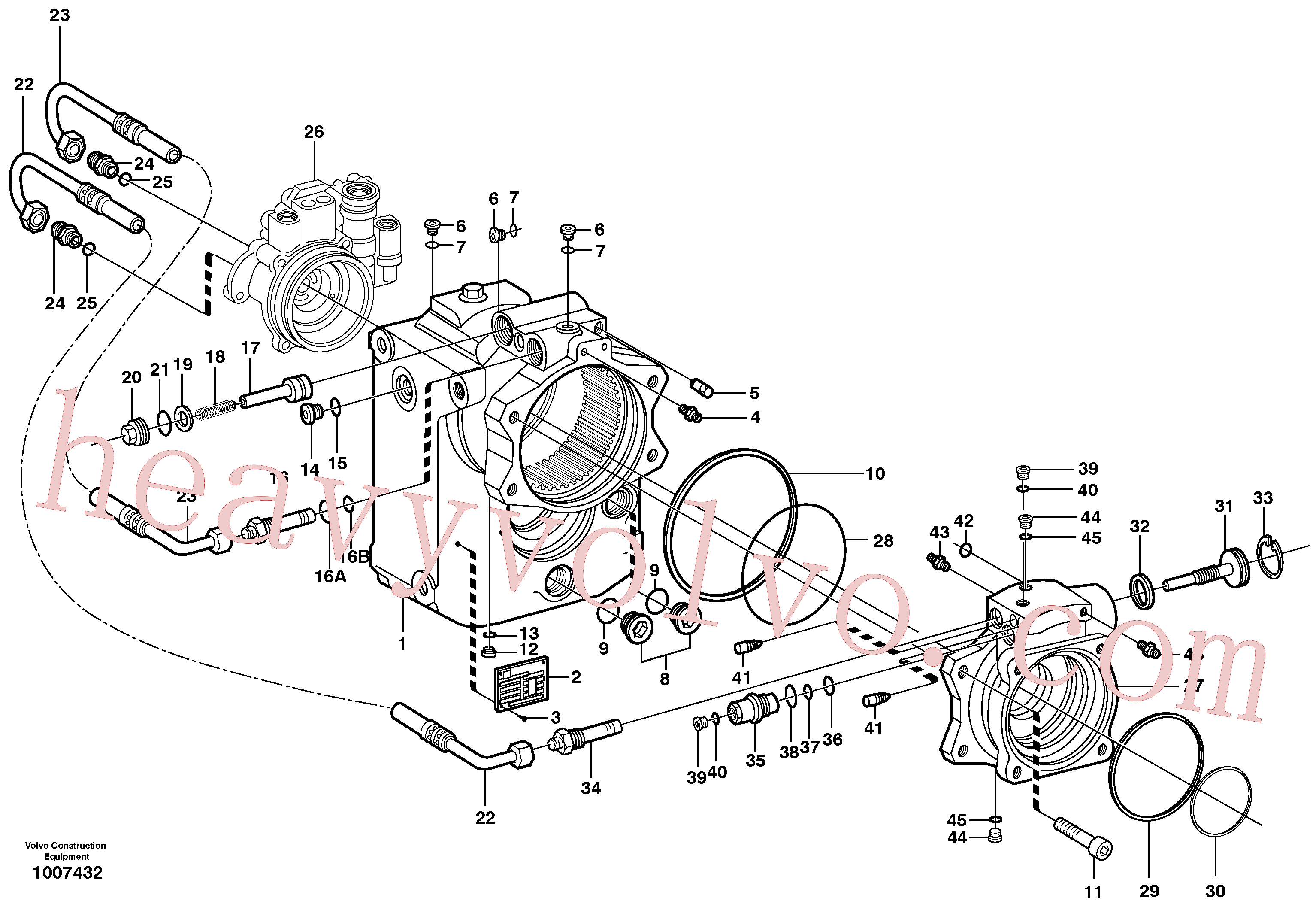 VOE11707728 Piston for Volvo Excavator spare