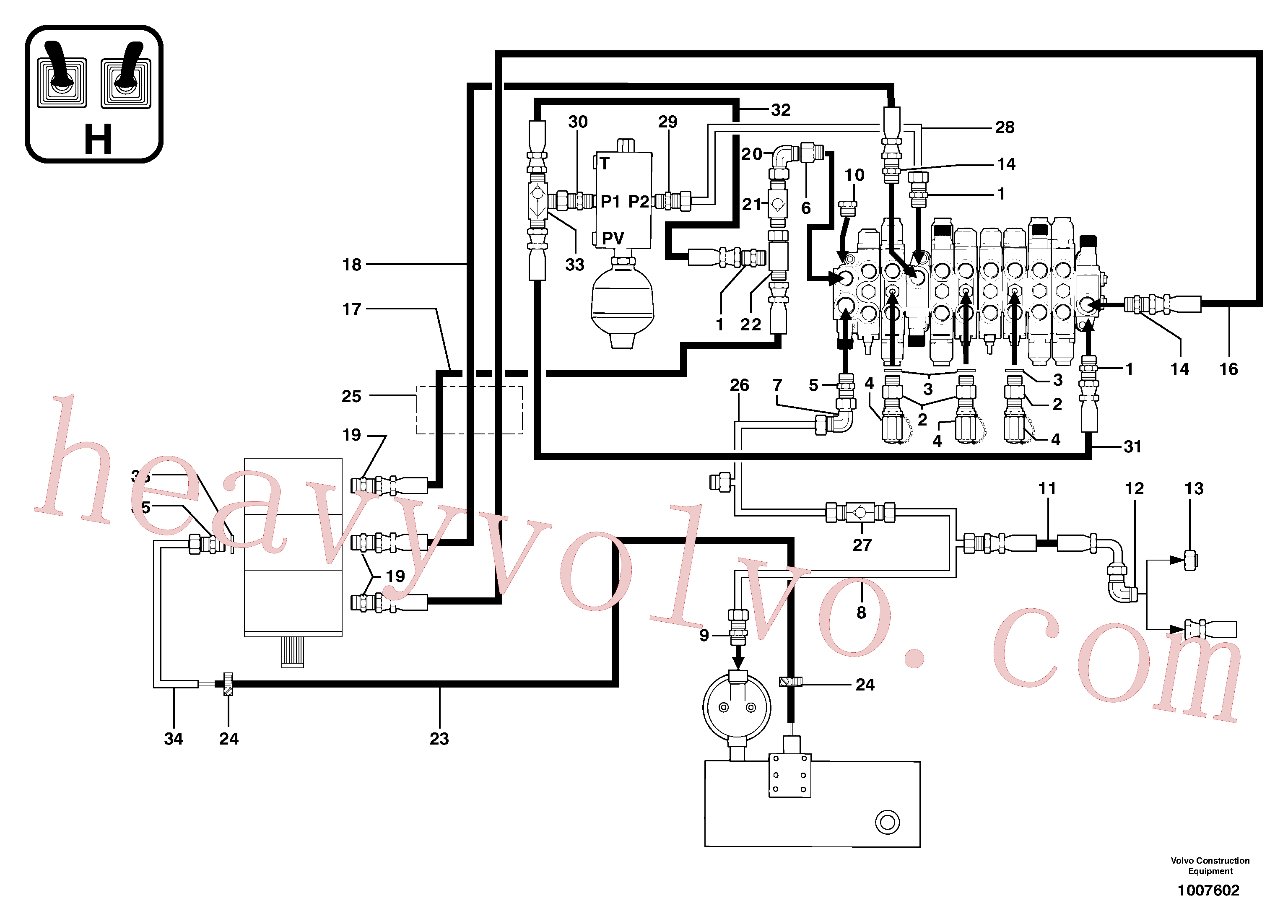 Volvo PJ5330094 Non-return valve aftermarket part for sale