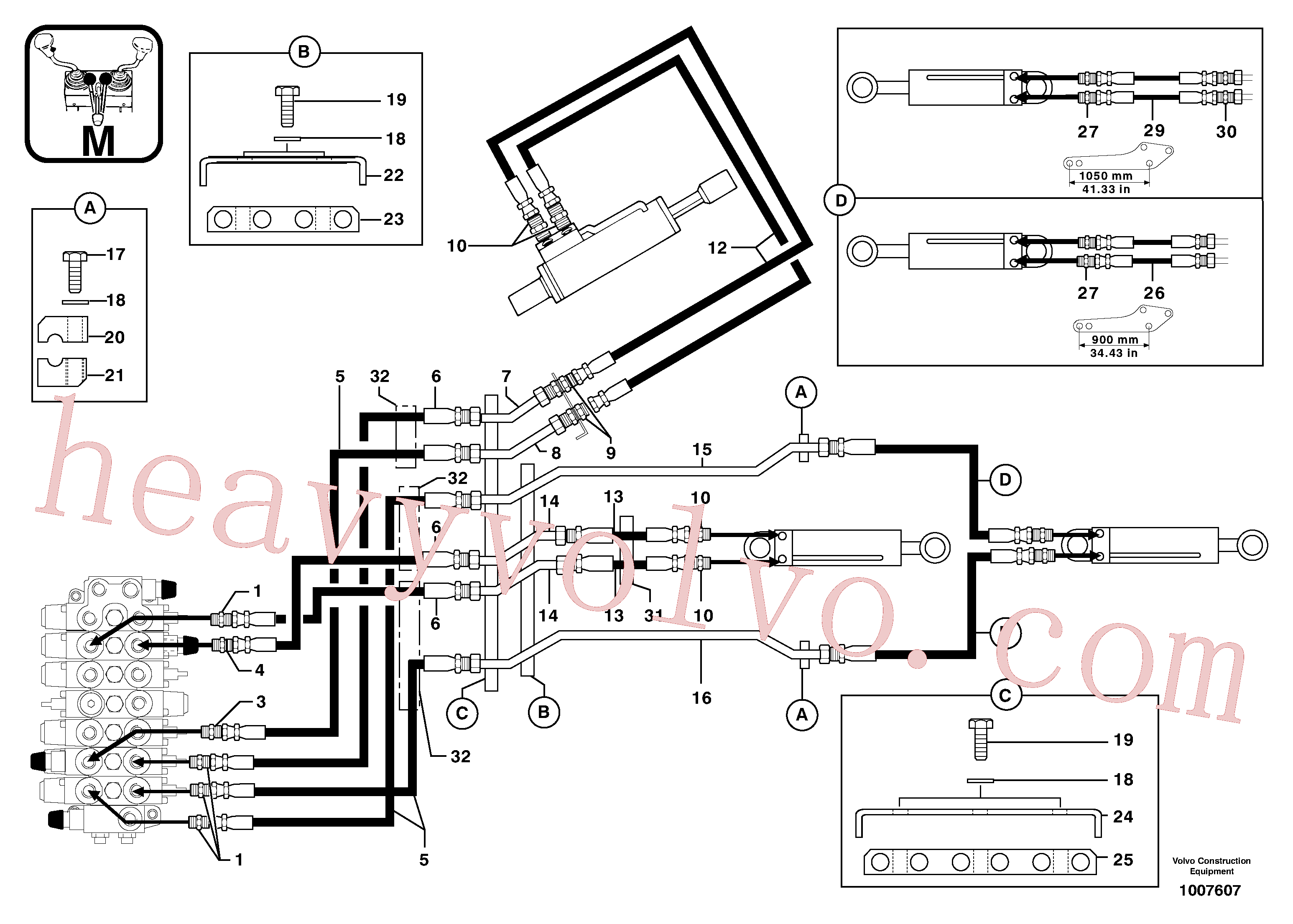 PJ4690025 Flange for Volvo Excavator spare