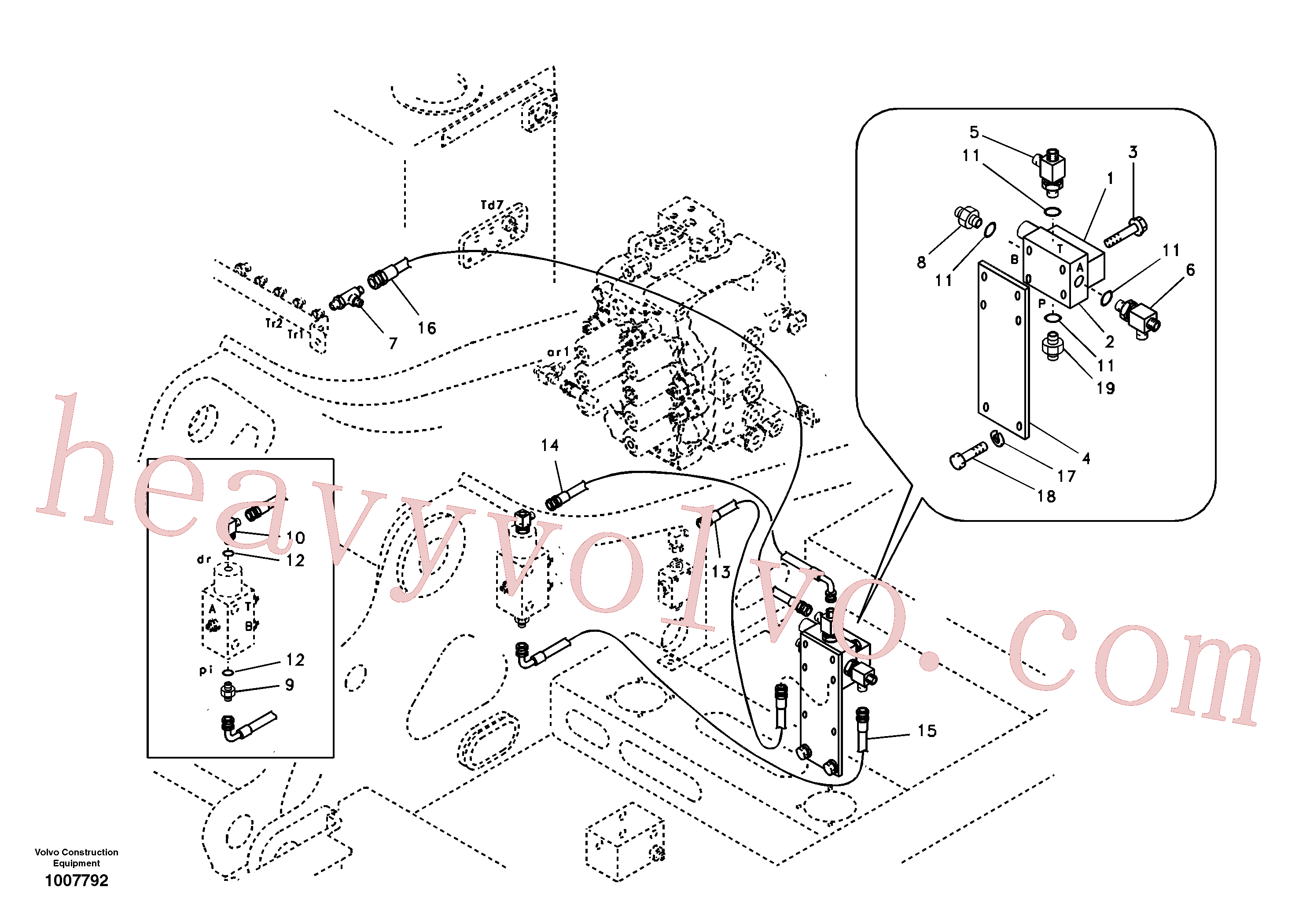 SA9411-95440 T-nipple for Volvo Excavator spare