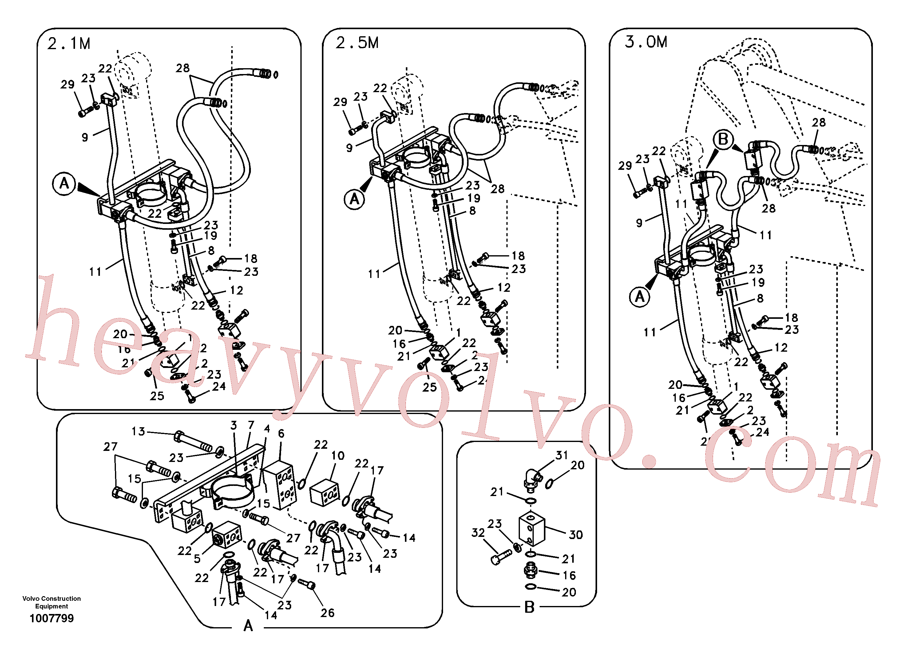 China Made VOE14517192 Pipe parts for Volvo Excavator