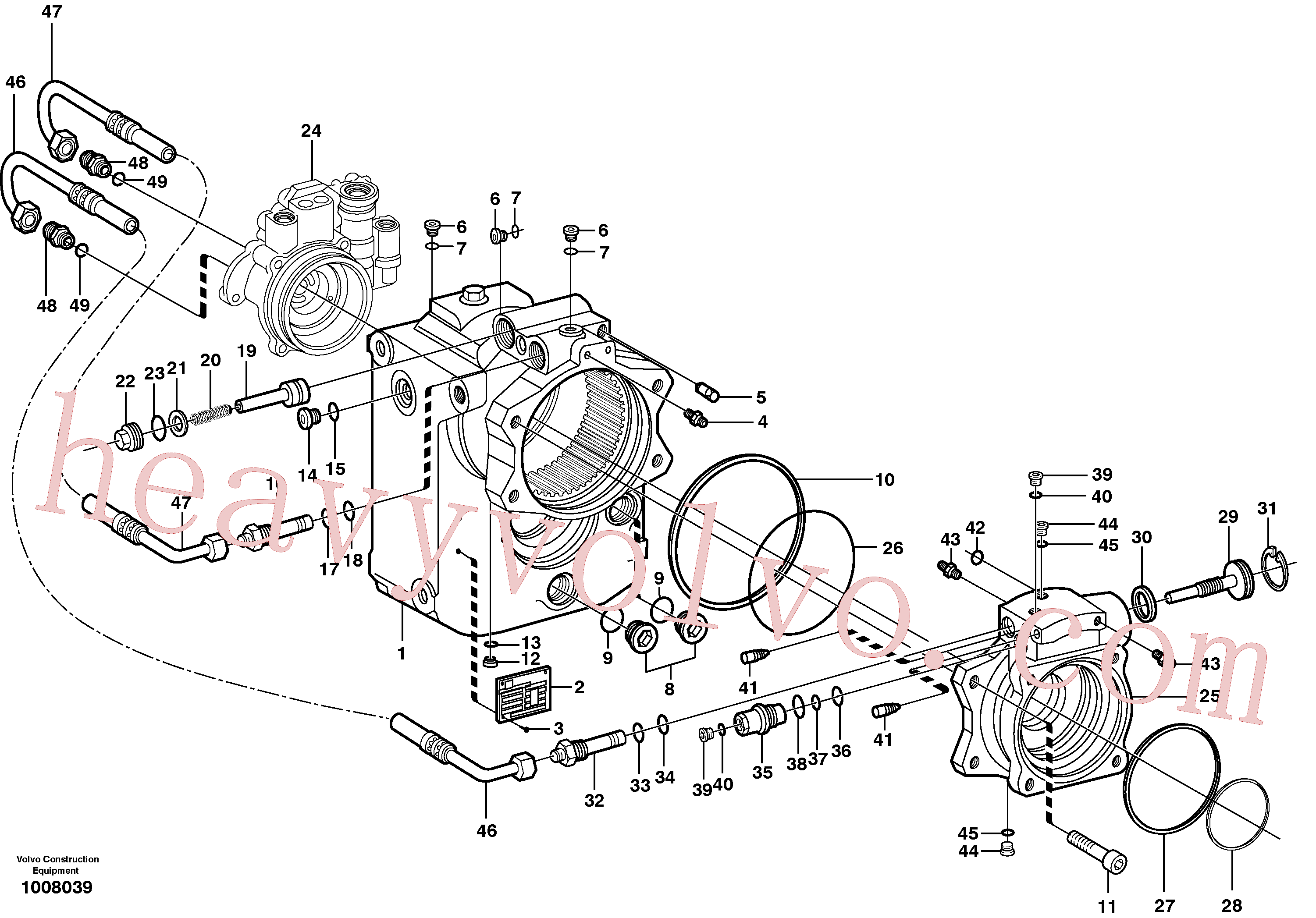 VOE11707728 Piston for Volvo Excavator spare