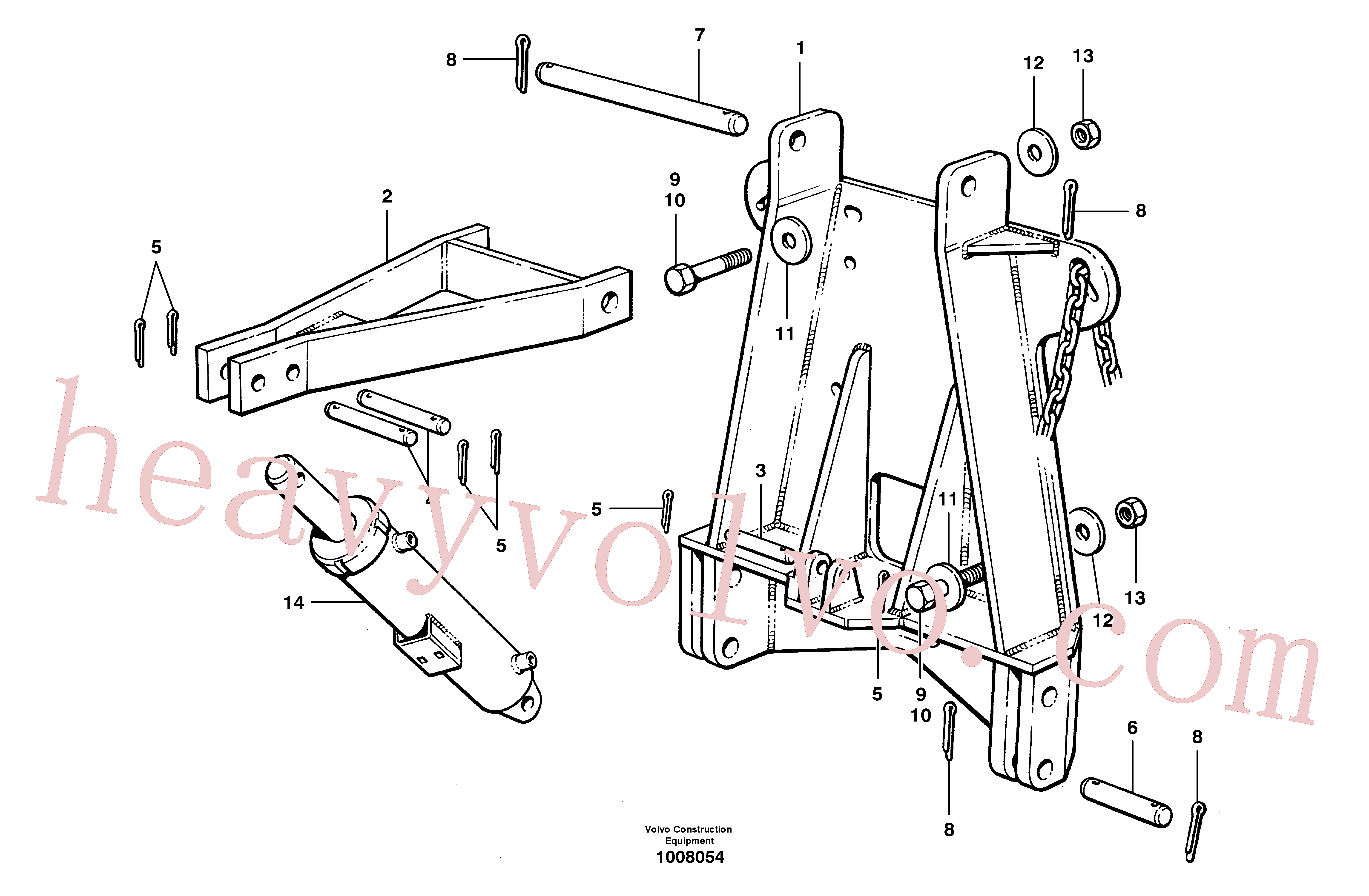 Wholesale CH13A-0628 Cotter Pin for Volvo Excavator