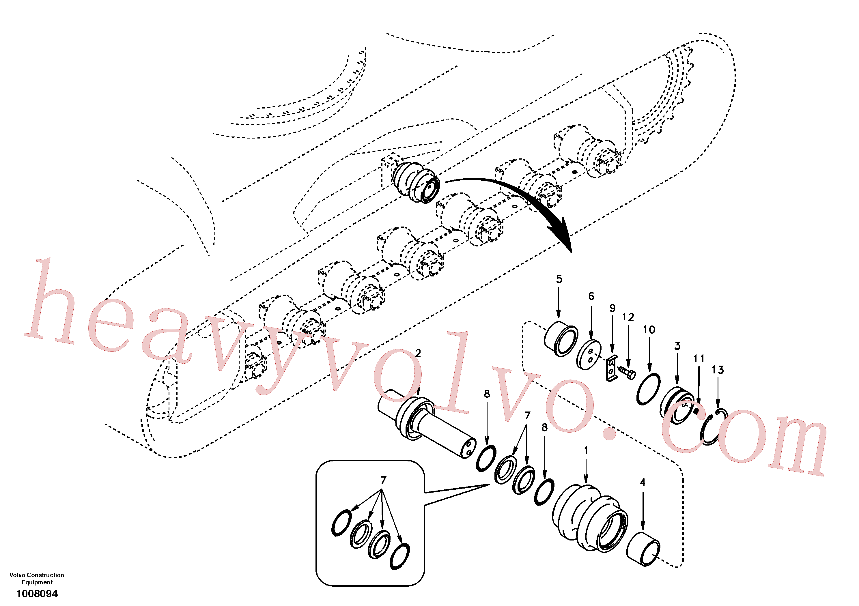 China Made VOE914536 Snap ring parts for Volvo Excavator