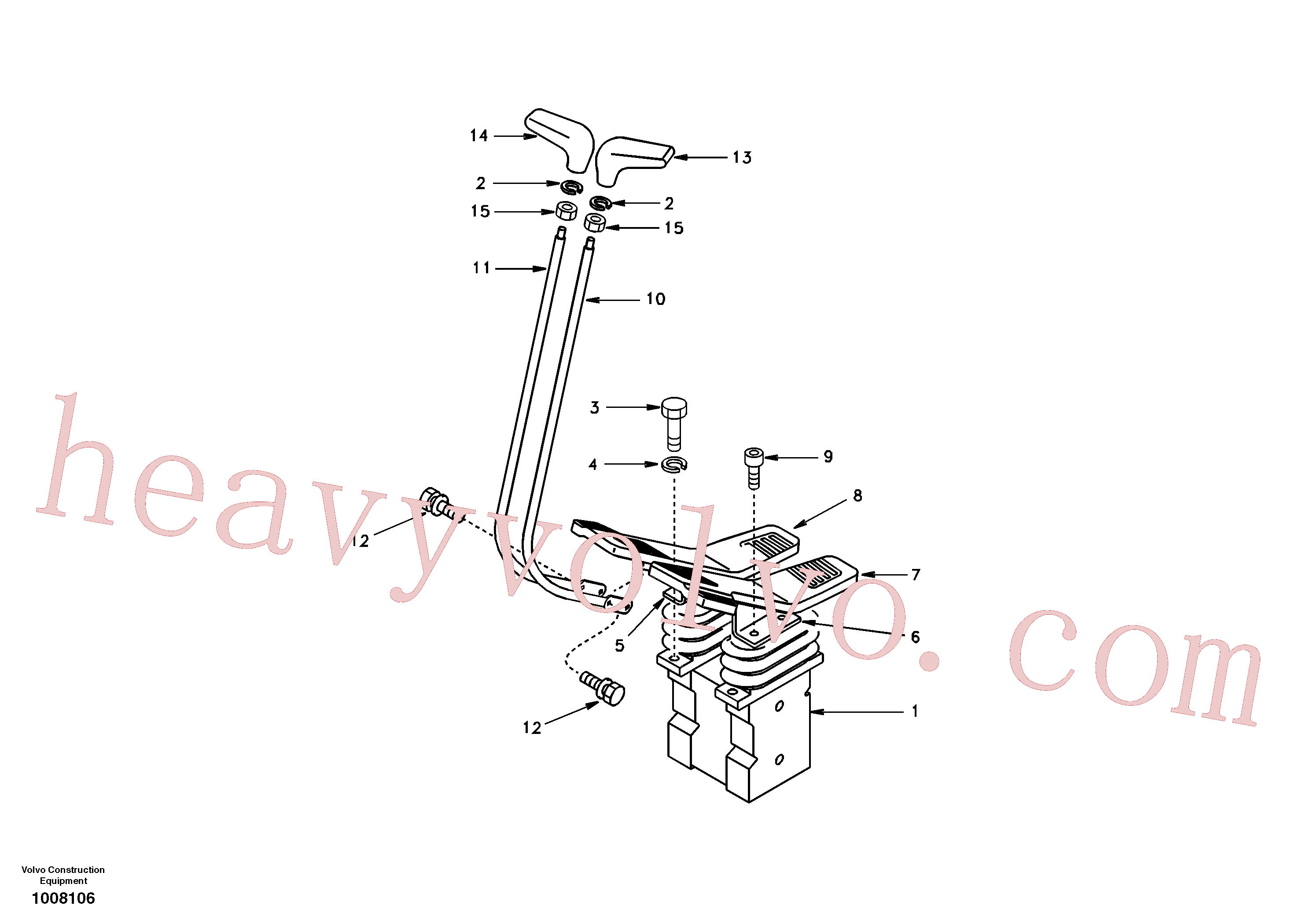 SA1068-02450 Lever for Volvo Excavator Parts