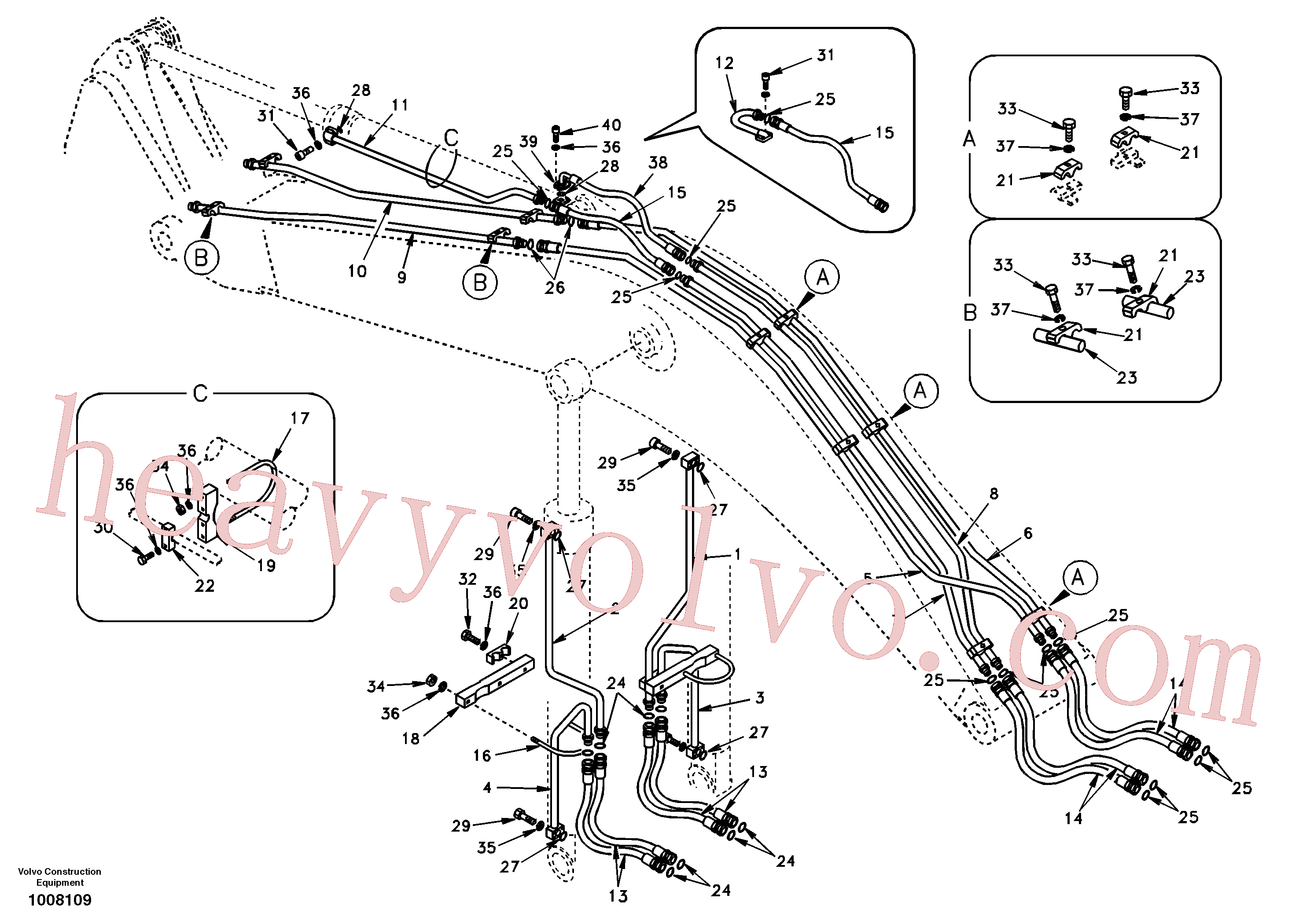 Volvo Assembly SA1174-51741 Pipe for sale