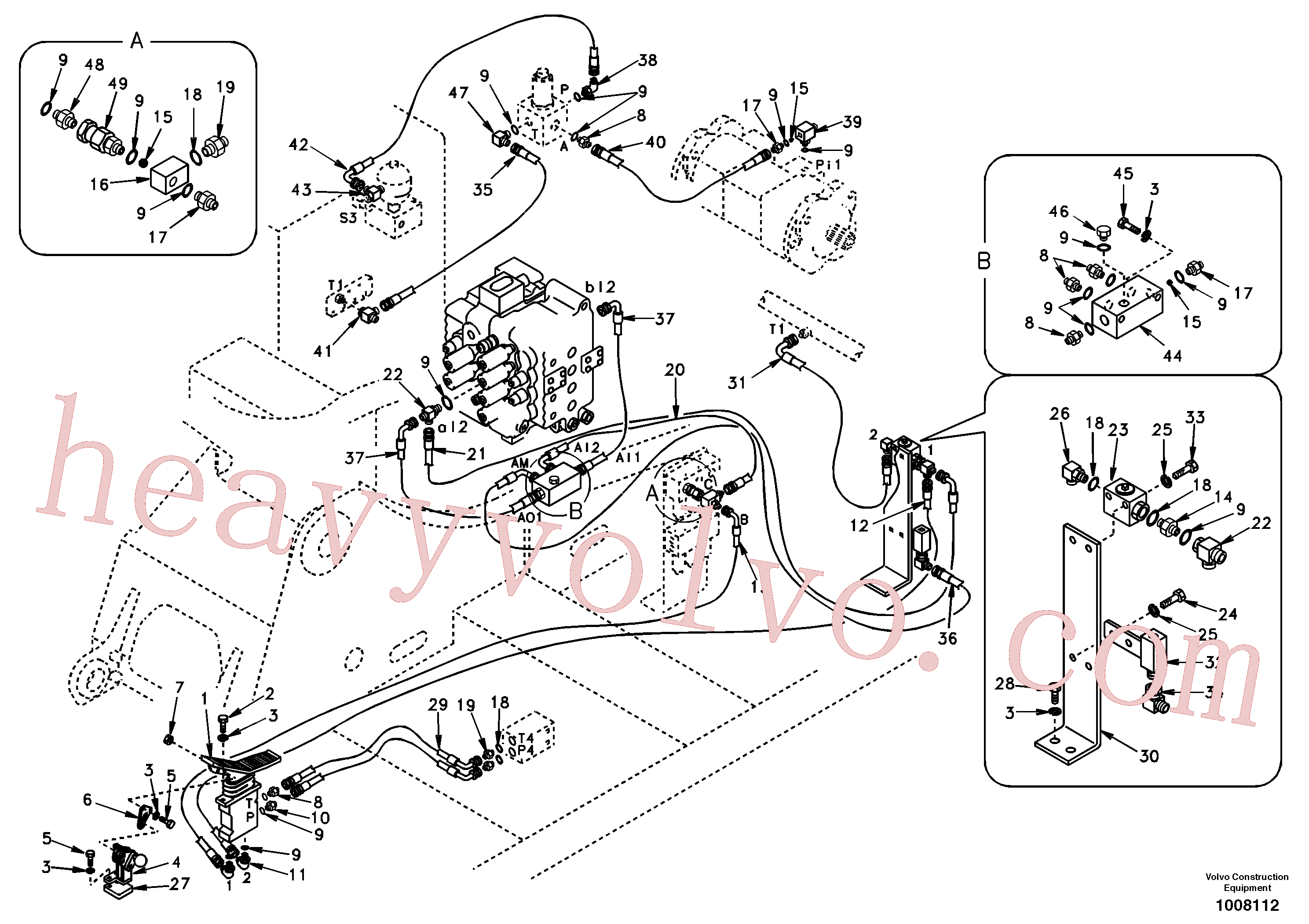 SA9453-02320 Hose assembly for Volvo Excavator Parts