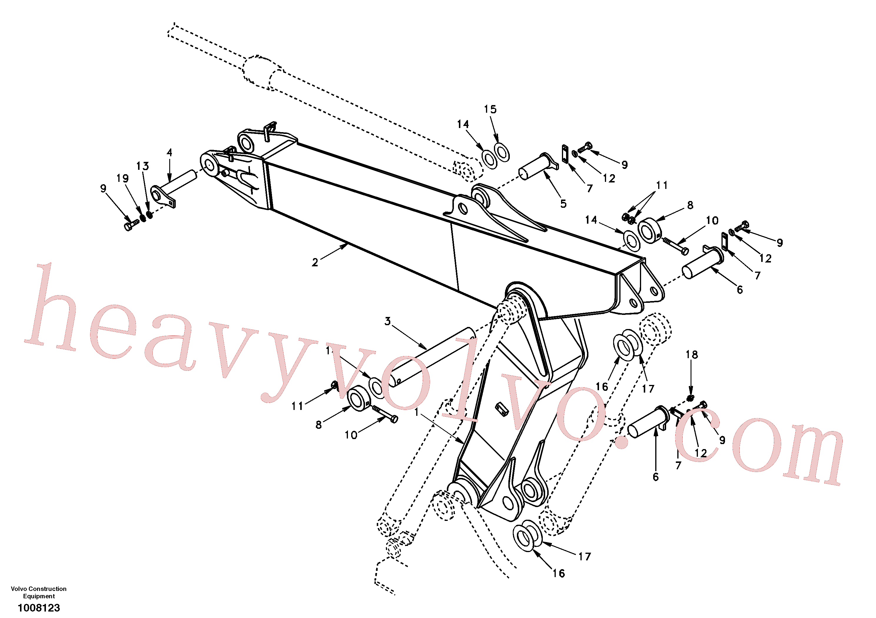 China Made VOE14502967 Boom parts for Volvo Excavator