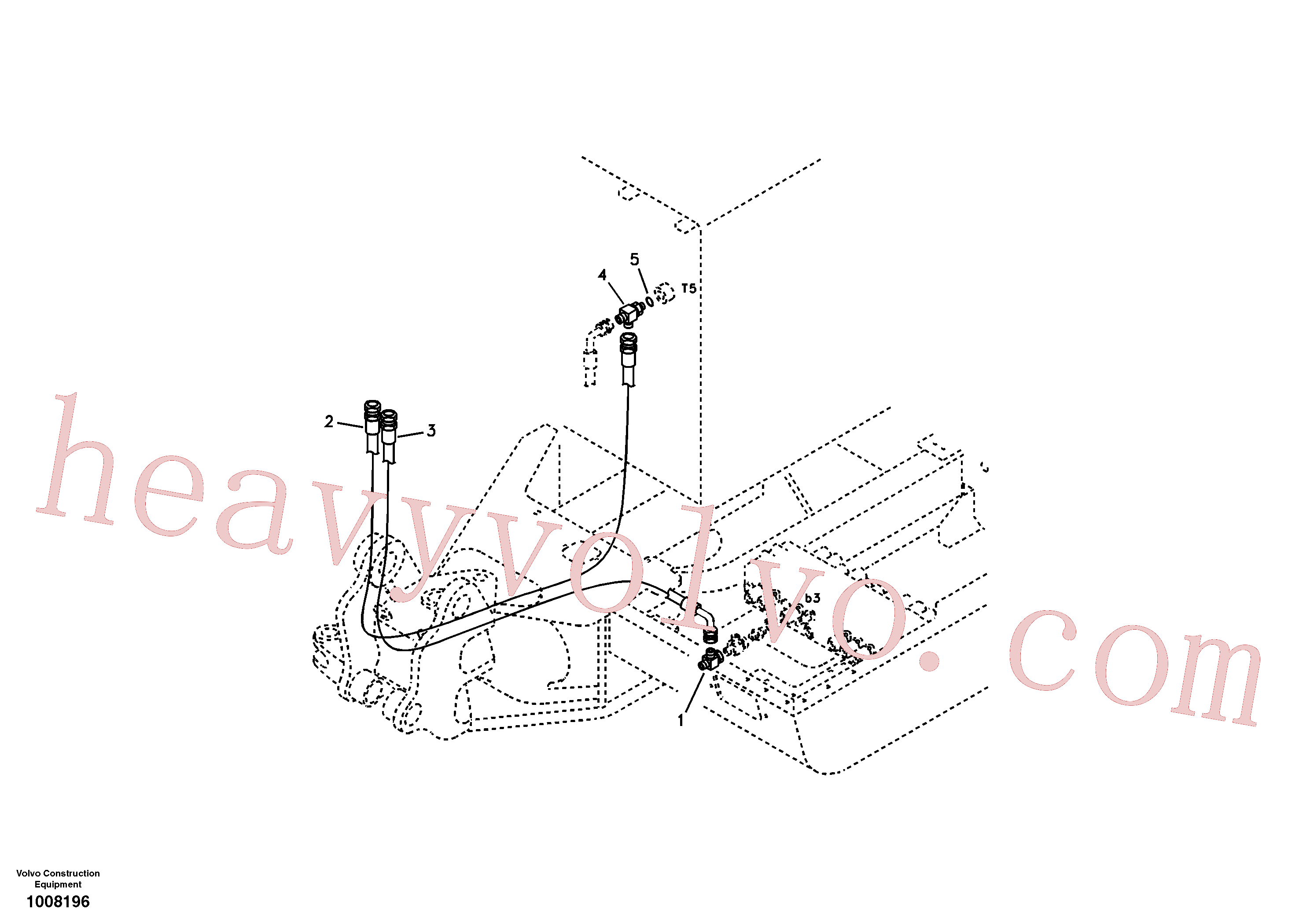 China Made VOE14880094 Hose assembly parts for Volvo Excavator