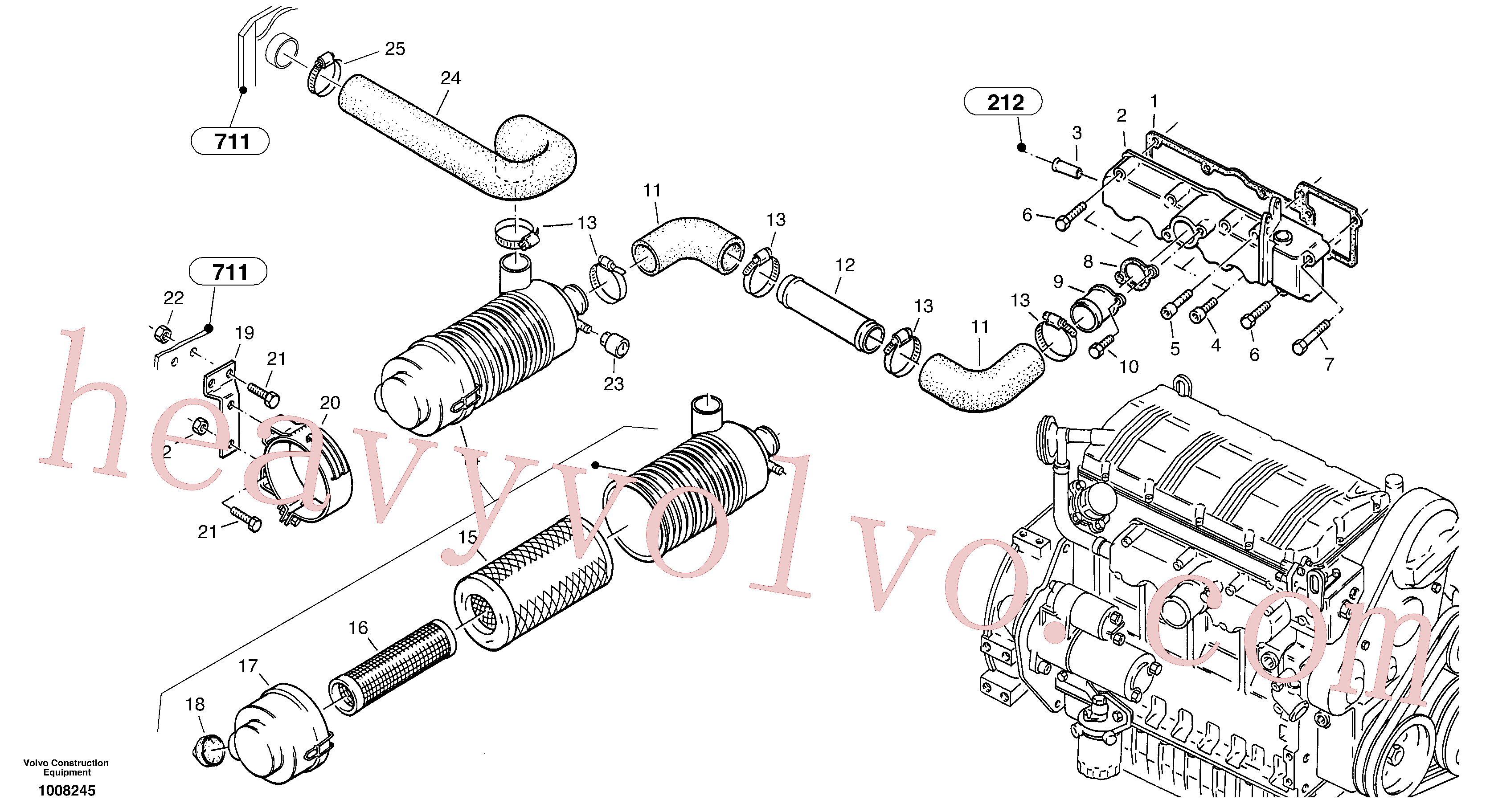 PJ7415186 Cover for Volvo Excavator spare