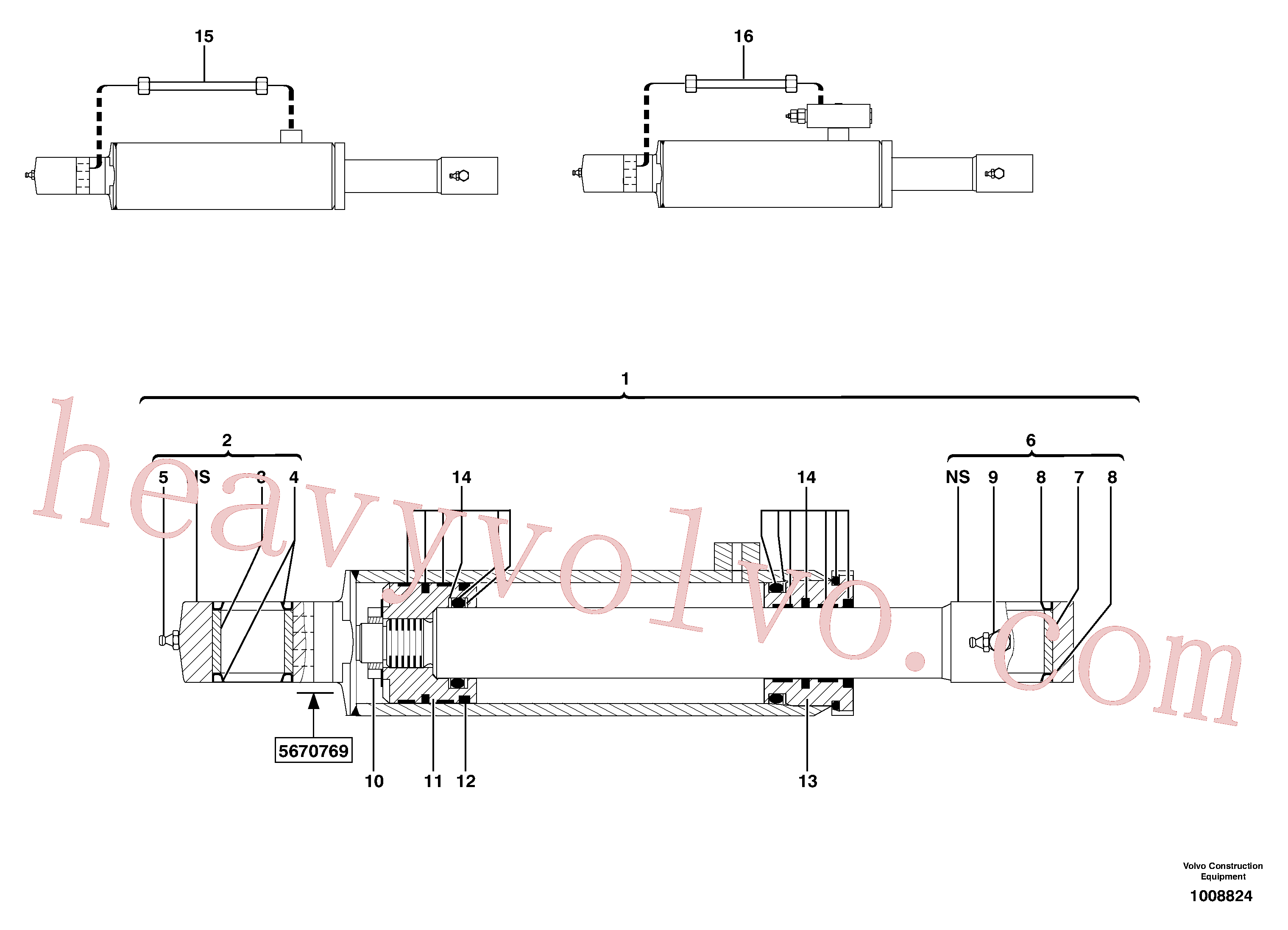 China Made PJ3870235 Bushing parts for Volvo Excavator