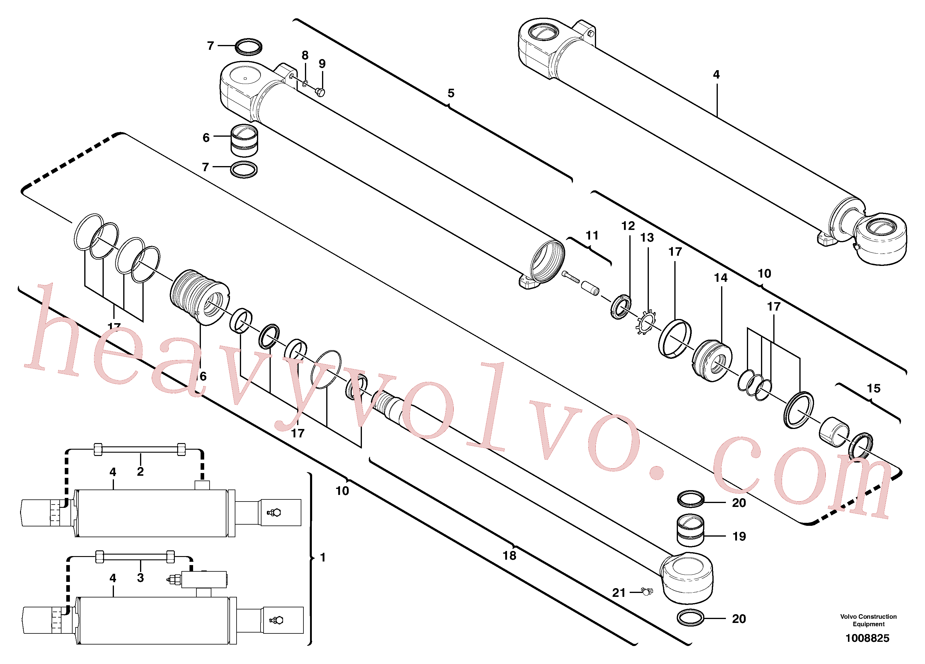 China Made VOE11710823 Head parts for Volvo Excavator