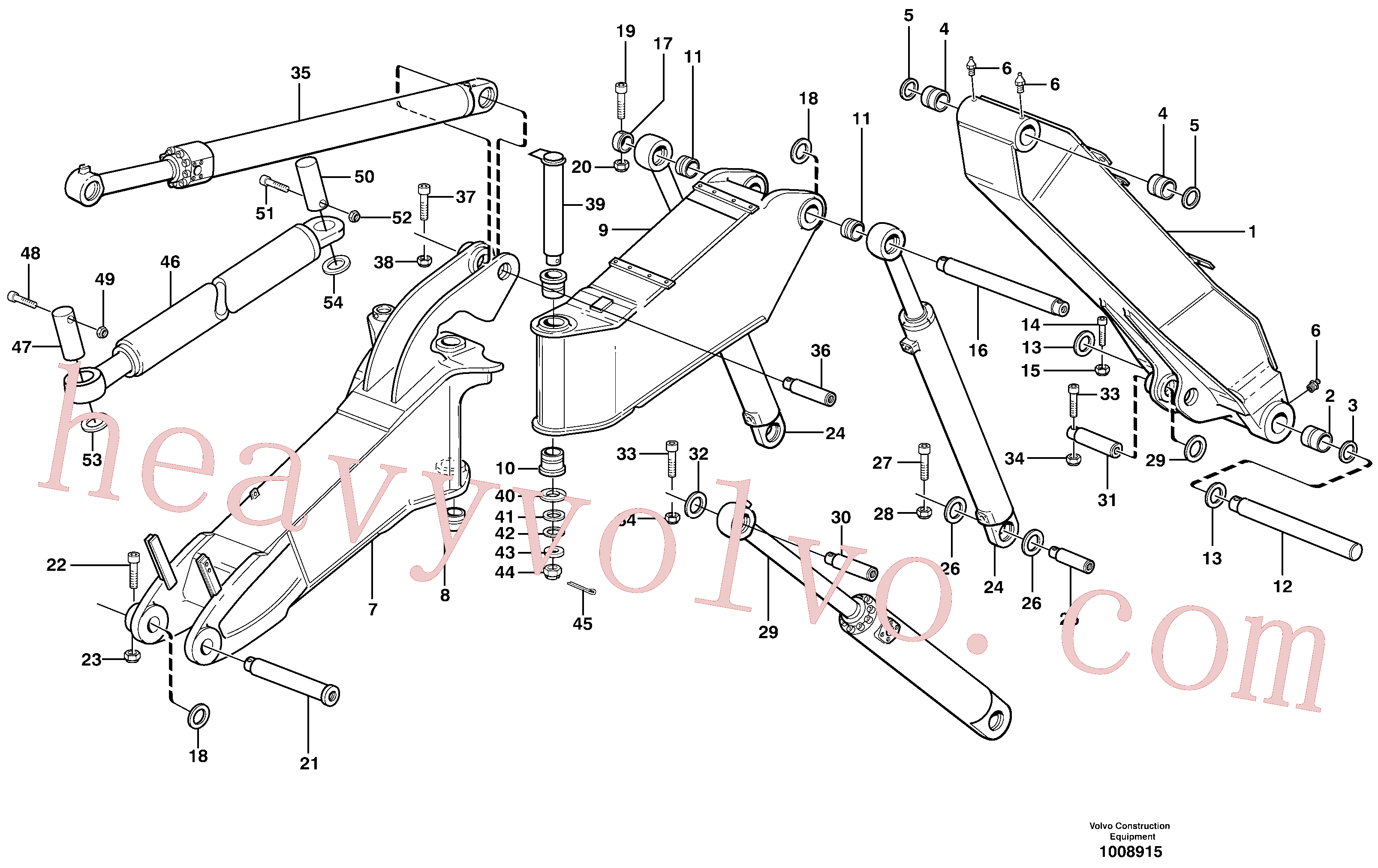 VOE14370080 Bushing for Volvo Excavator Parts
