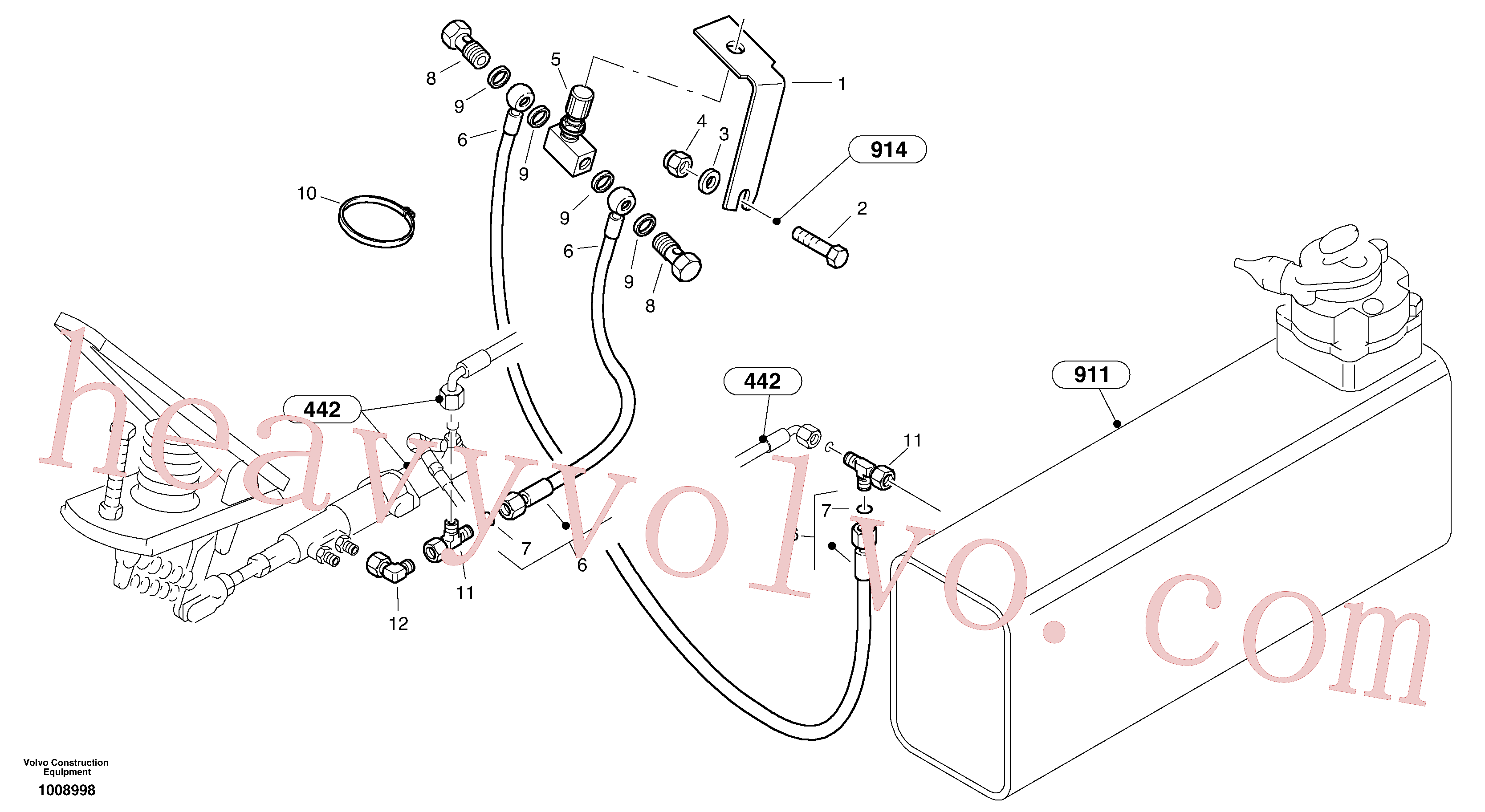 ZM8095506 Screw for Volvo Excavator Parts