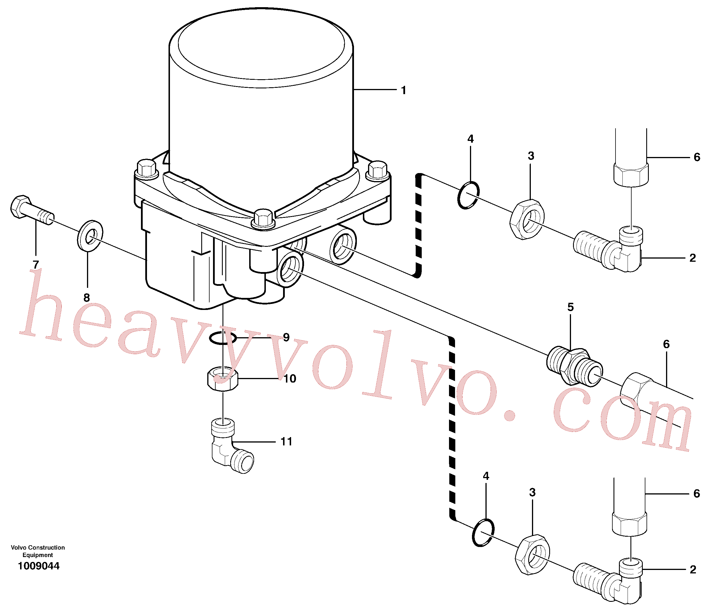 China Made VOE13976629 Washer, Plain washer parts for Volvo Excavator