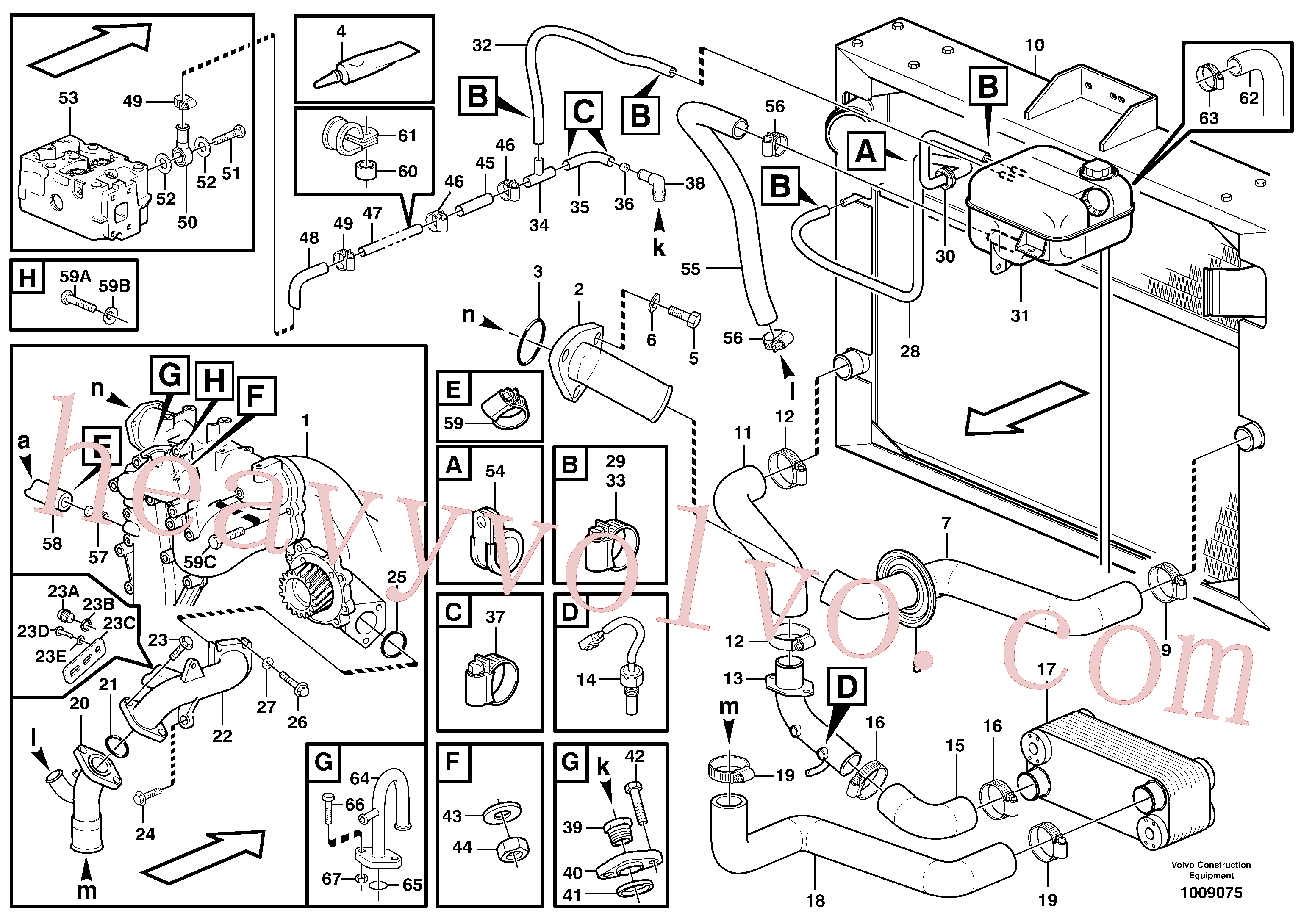China Made VOE942810 Clamp parts for Volvo Excavator