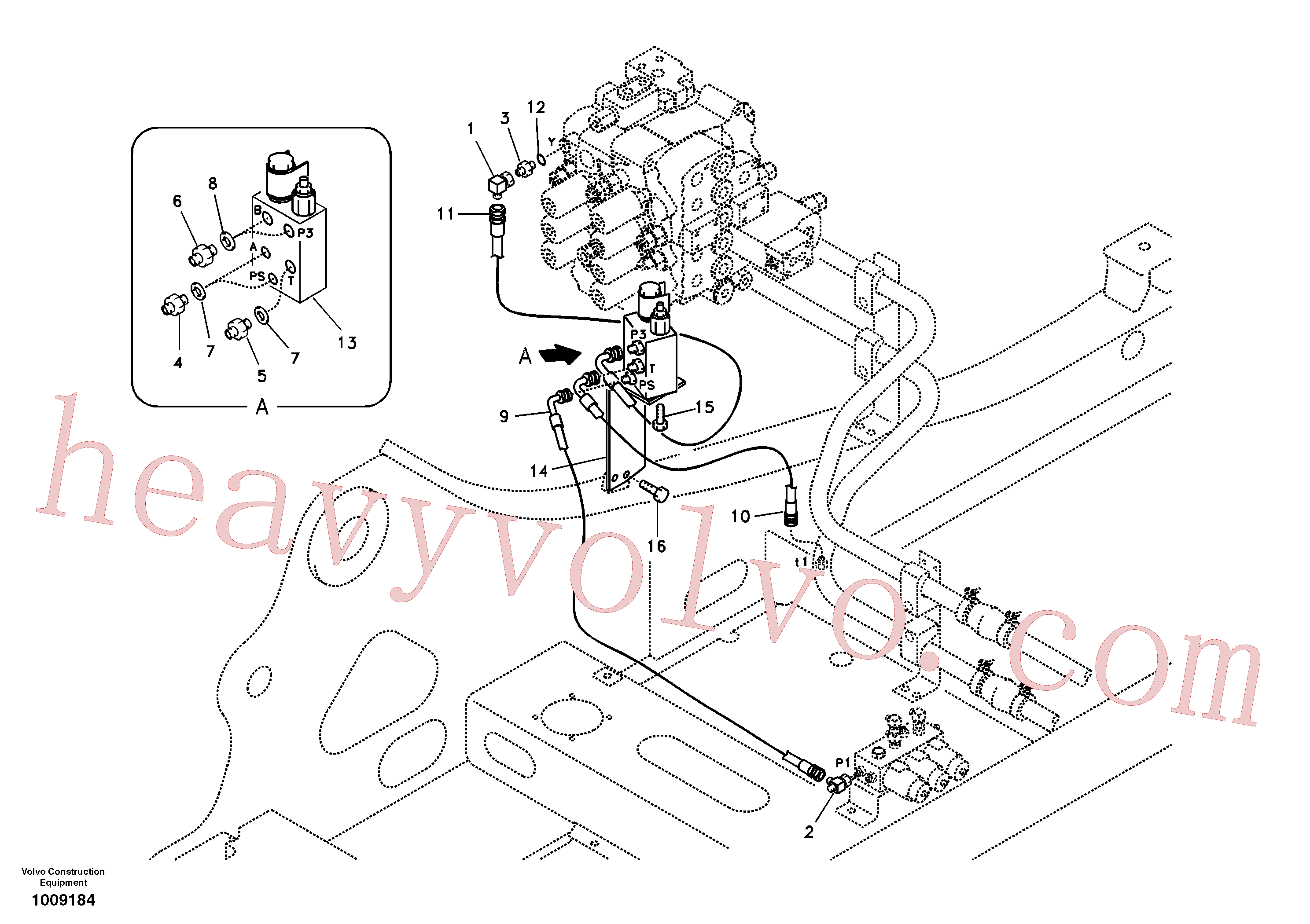 Volvo Assembly SA9453-02226 Hose assembly for sale