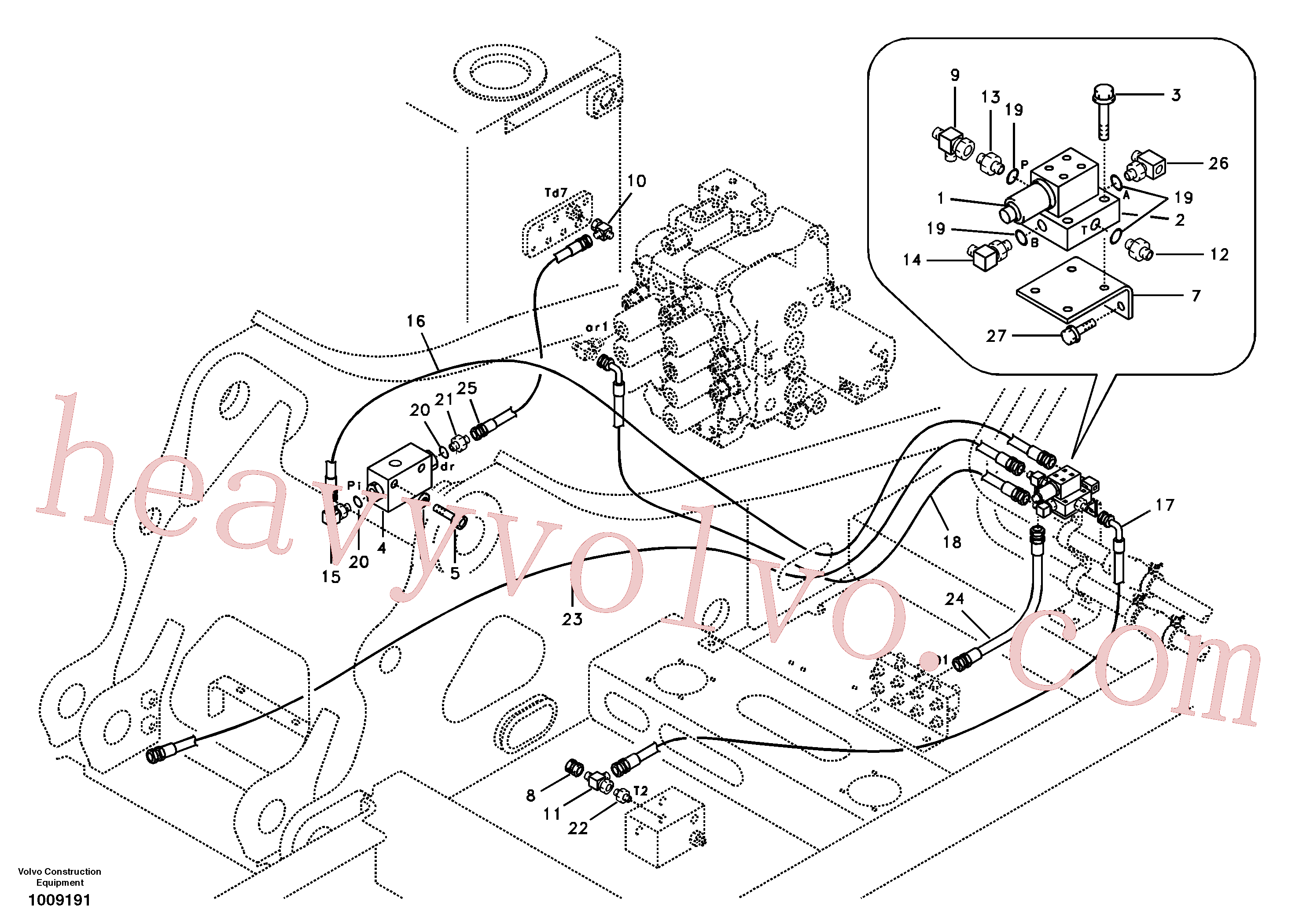 Volvo Assembly SA9451-02242 Hose assembly for sale