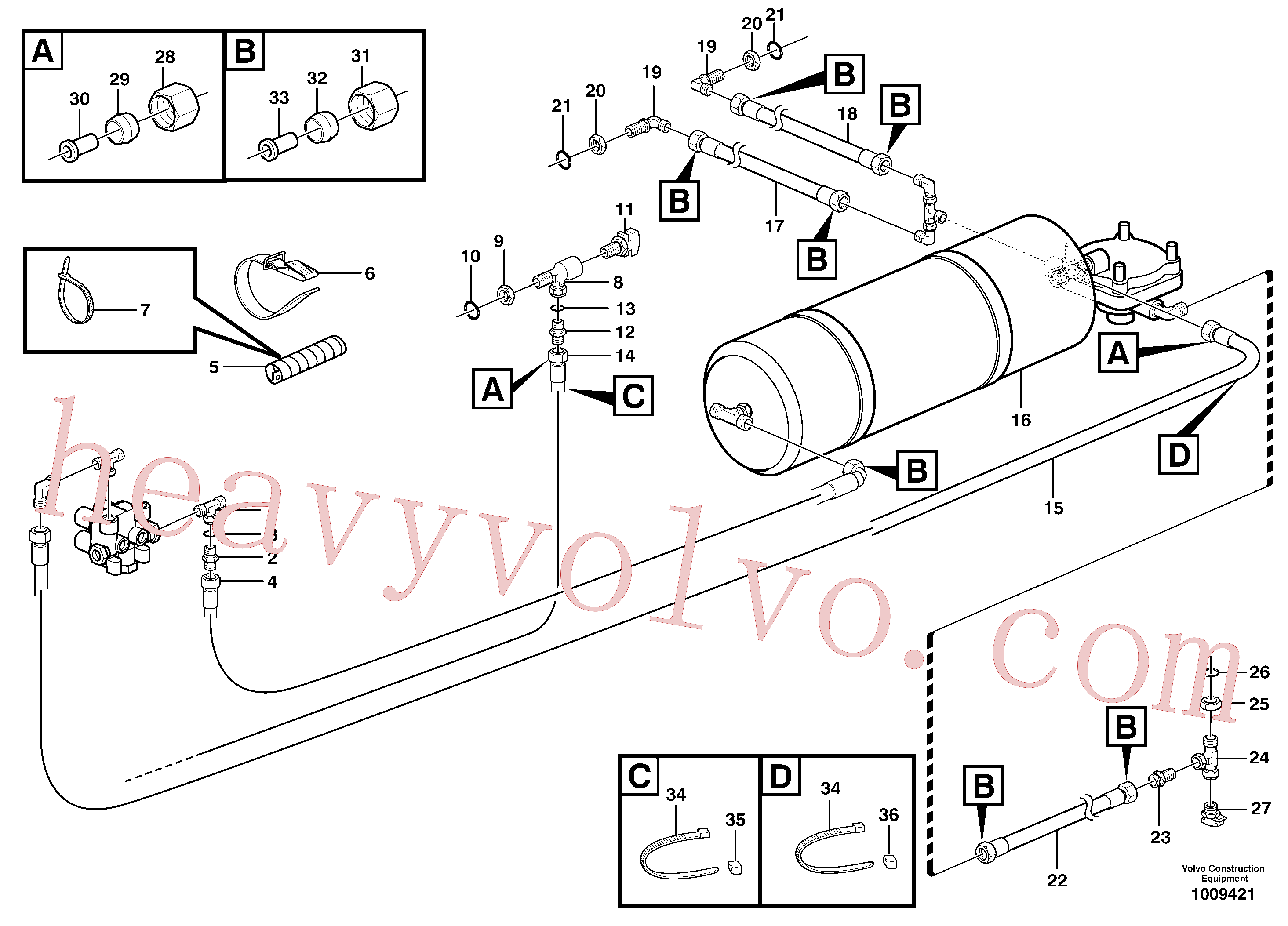 VOE945964 Elbow nipple for Volvo Excavator spare