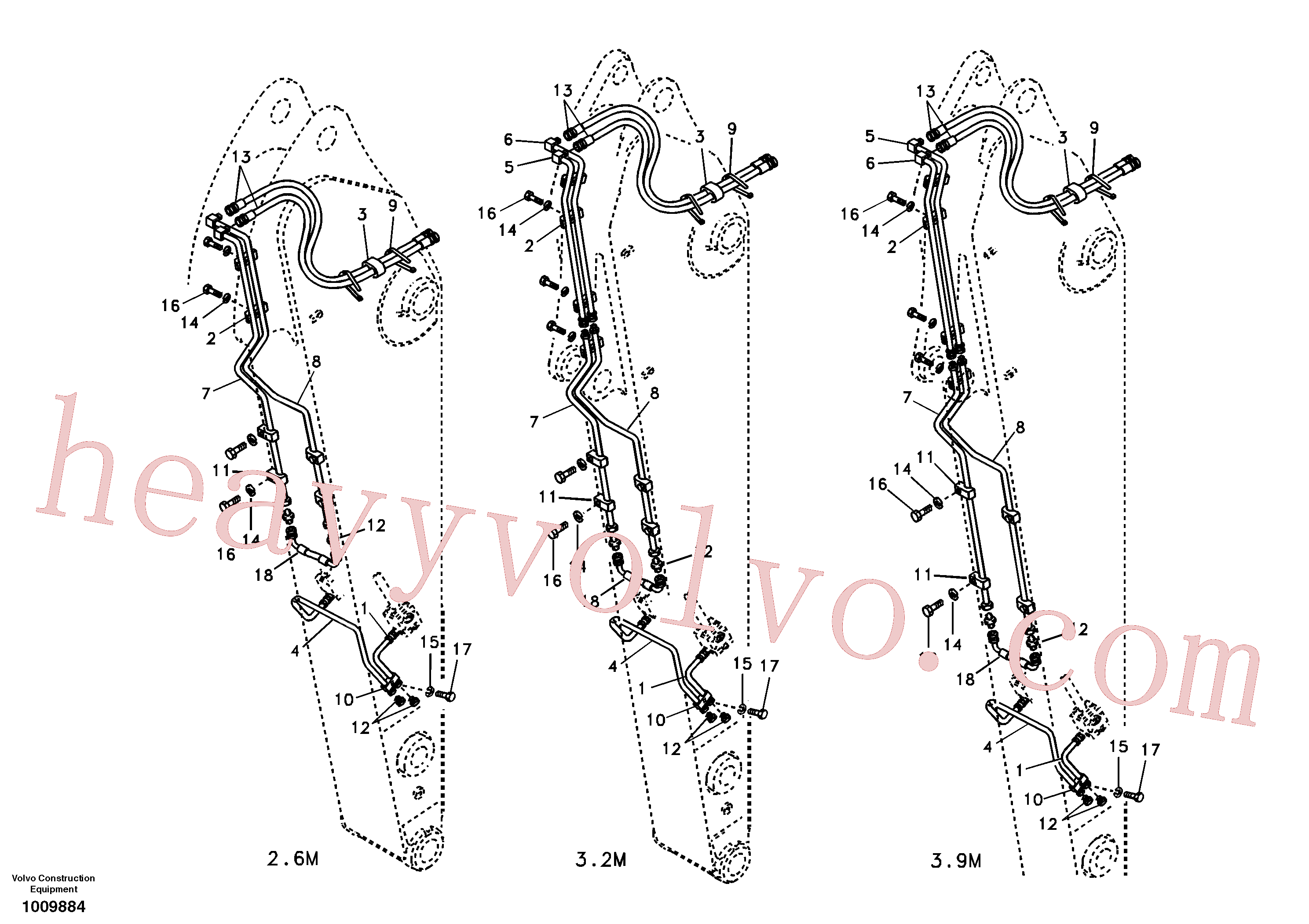China Made VOE14675434 Pipe parts for Volvo Excavator