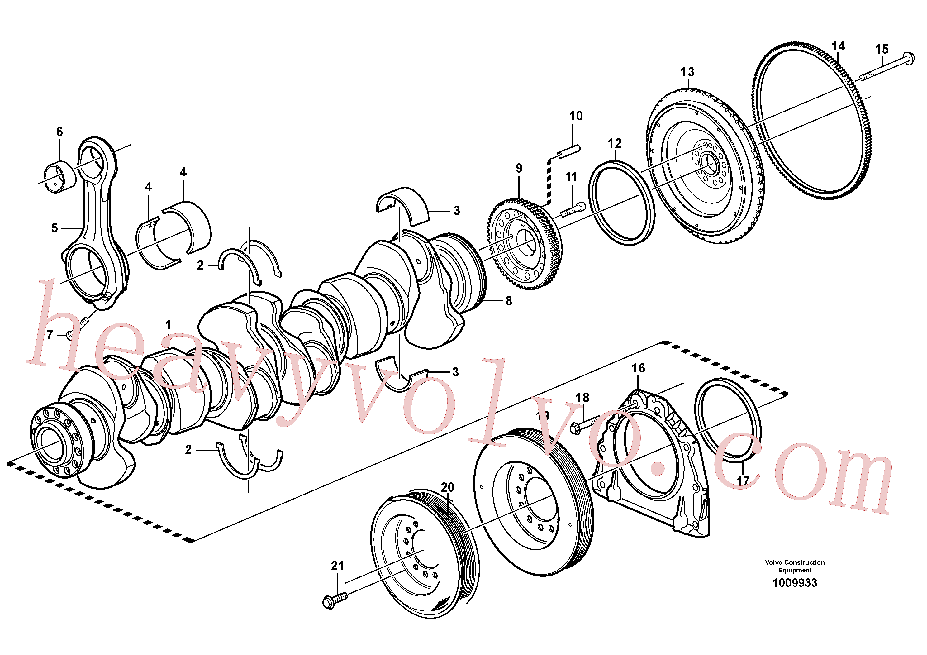 VOE941761 Hex. socket screw for Volvo Excavator spare