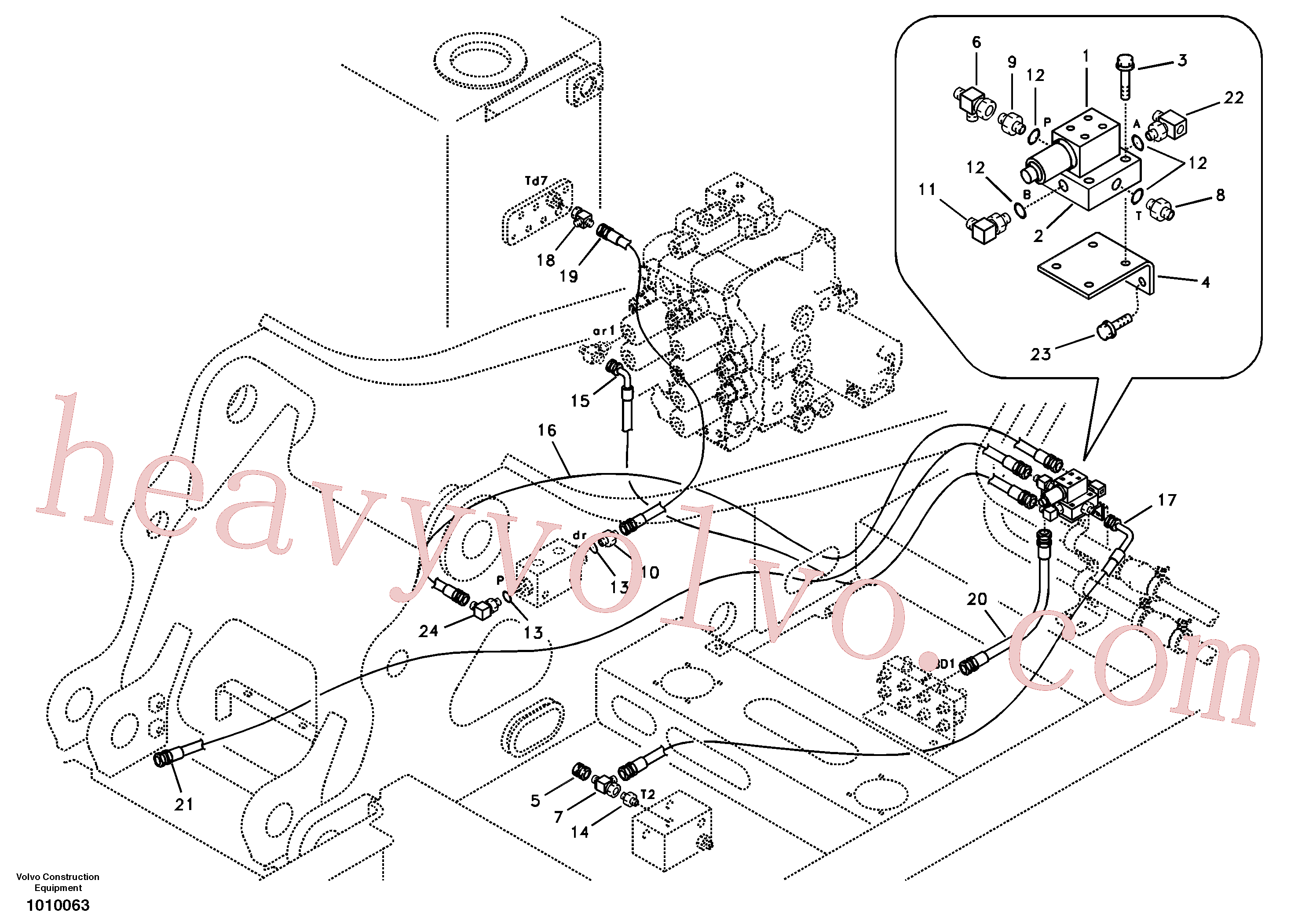 Wholesale SA9451-02235 Hose assembly for Volvo Excavator