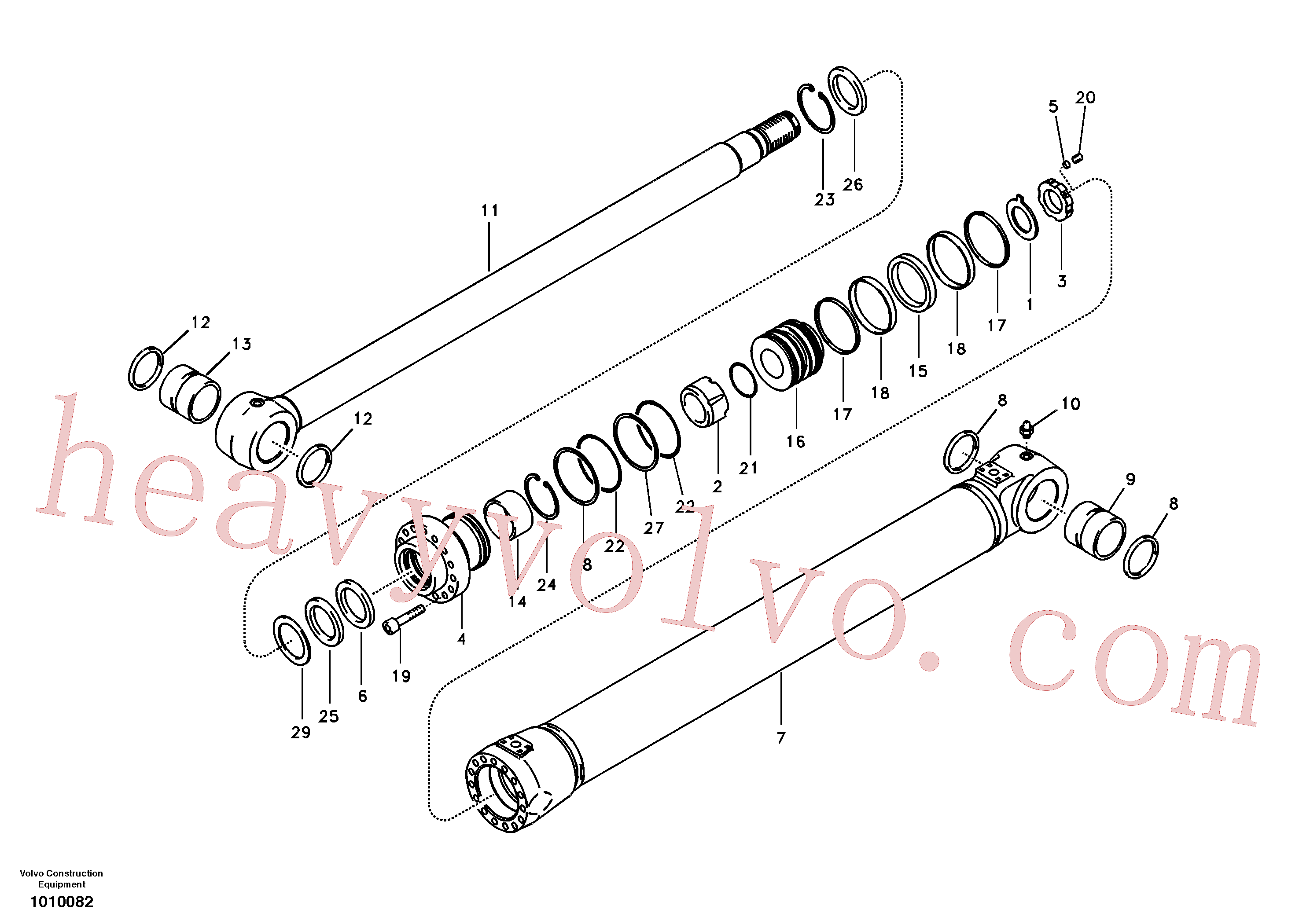 Volvo excavator part VOE14512448 Bushing for sale