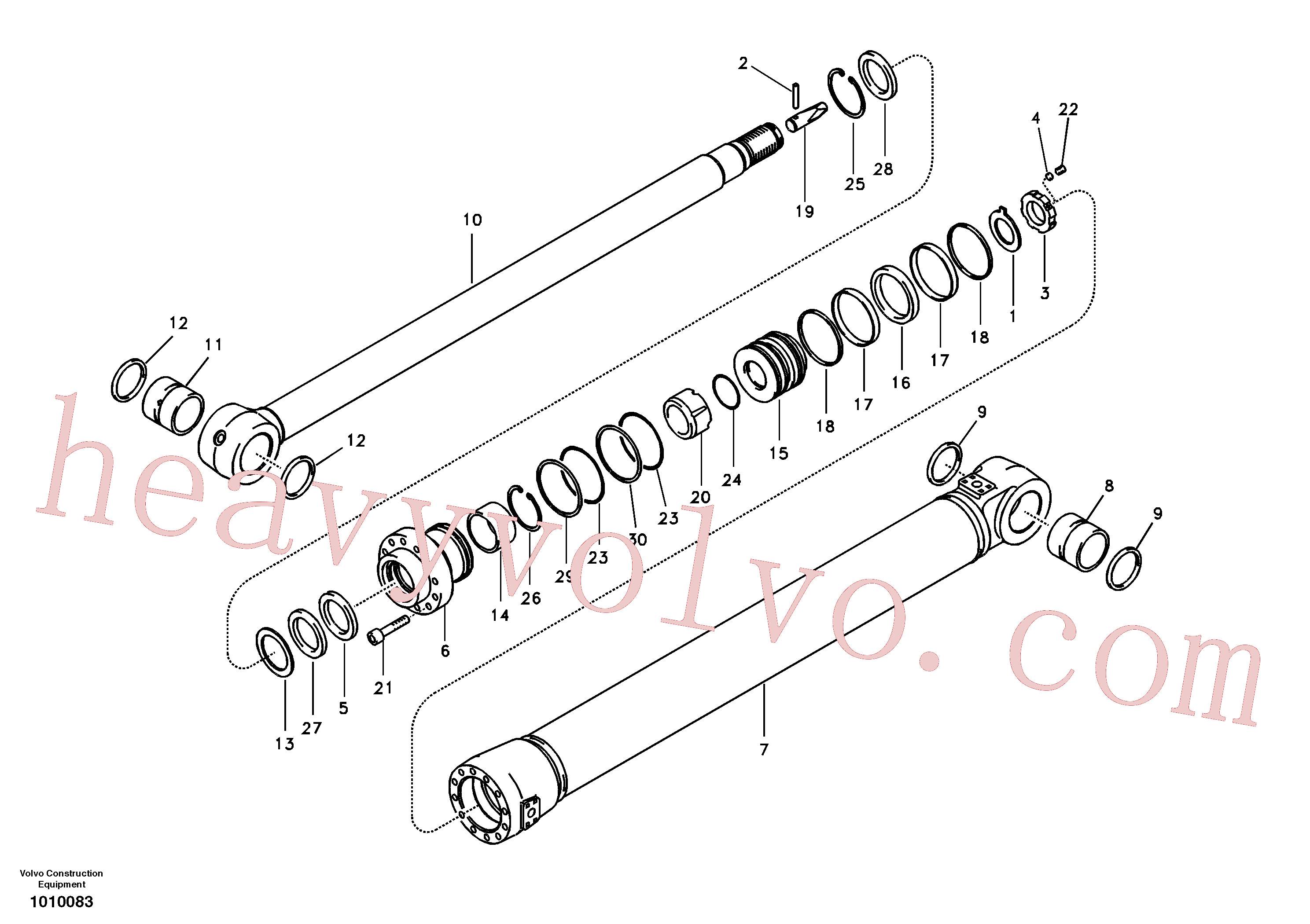 China Made VOE14550438 Rod parts for Volvo Excavator