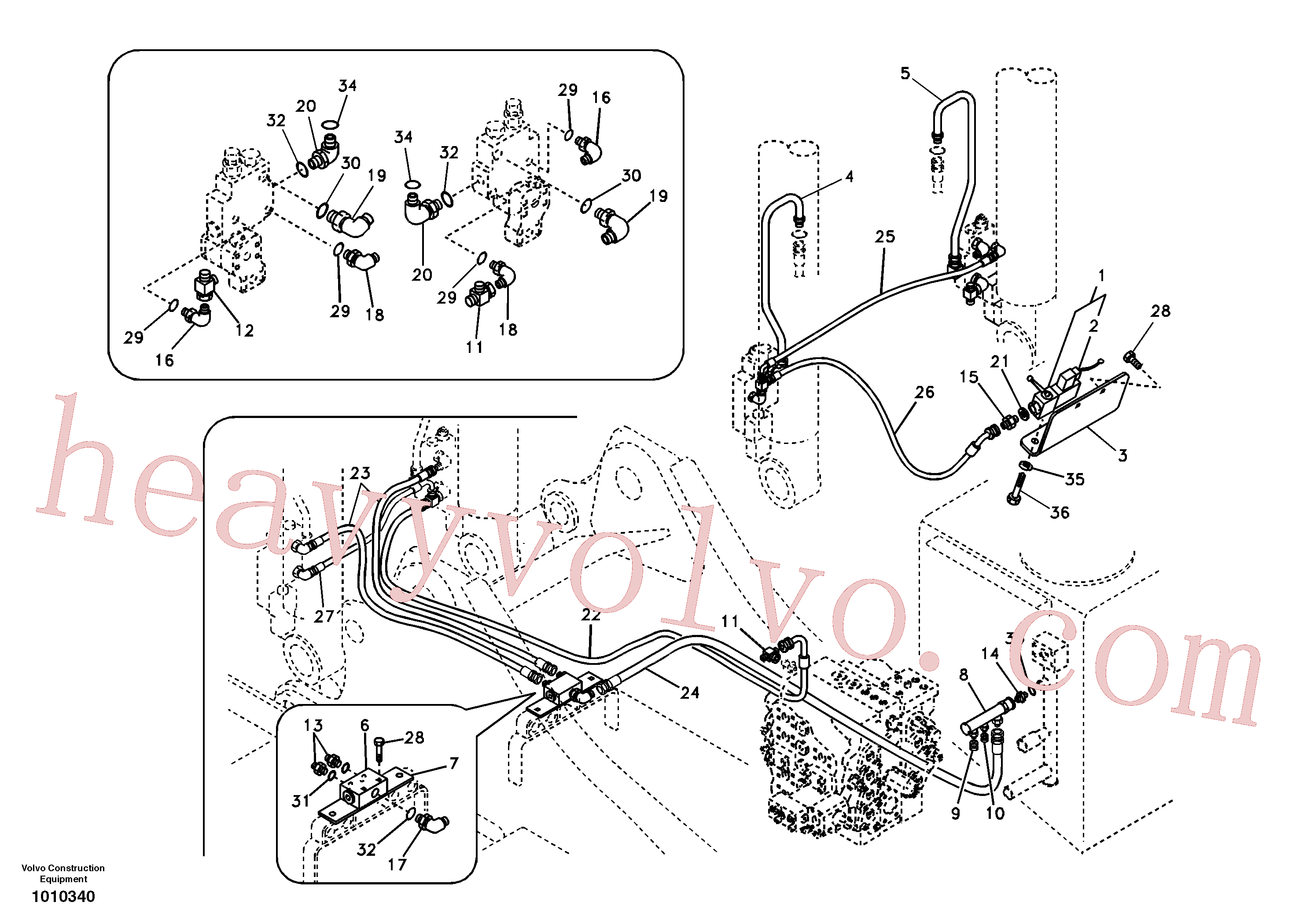 China Made VOE14531141 Block parts for Volvo Excavator